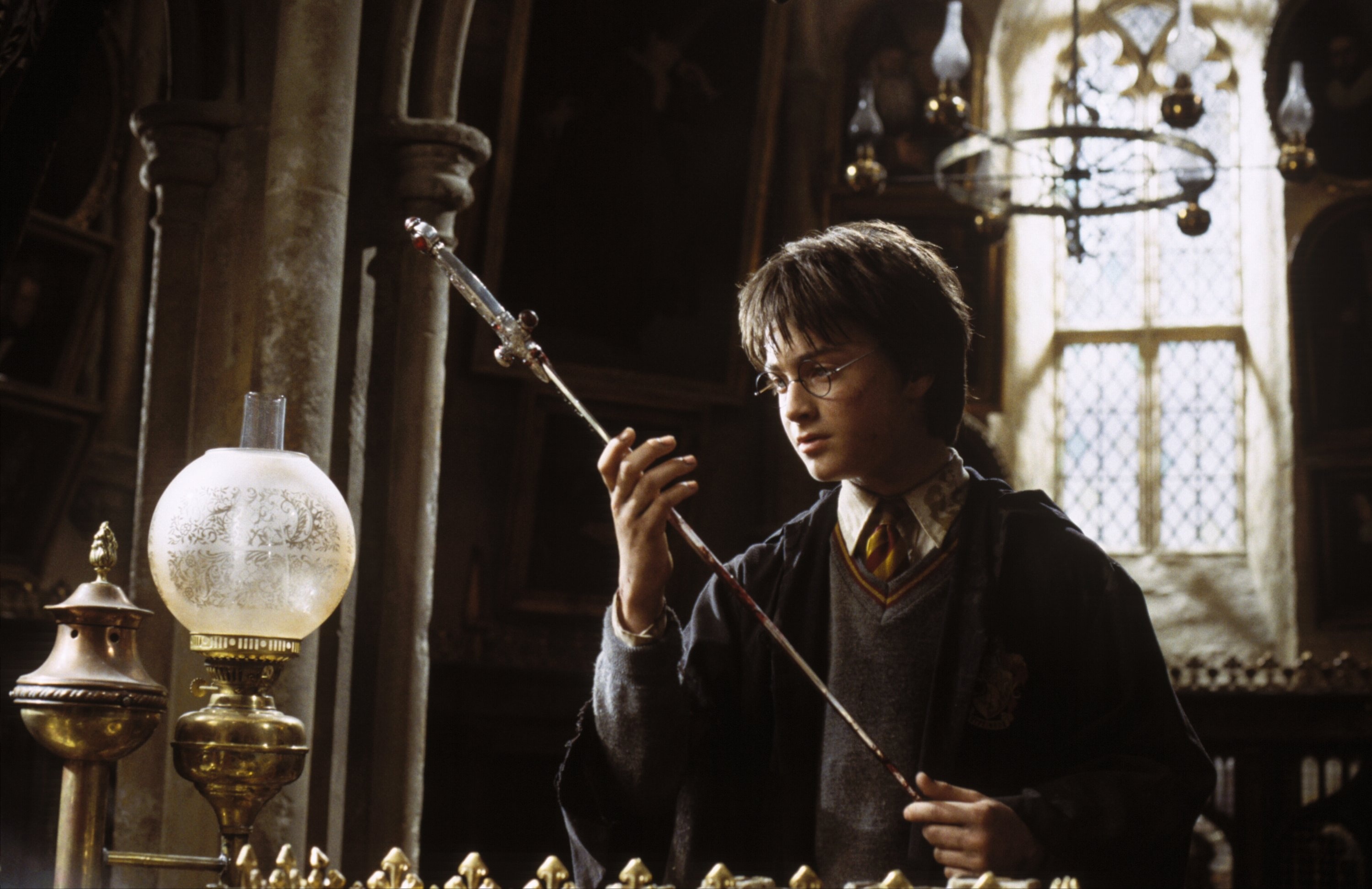 Chamber of Secrets, Harry Potter movies, Hogwarts mystery, Magical adventure, 3000x1950 HD Desktop