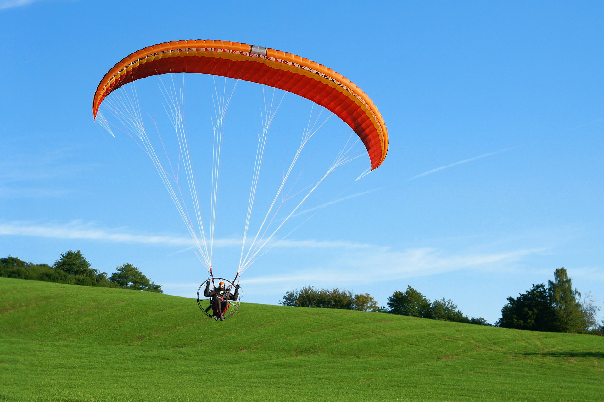 Paramotoring: Charger 2 foot-launched PPG by MAC PARA, Ultralight aviation. 1920x1280 HD Background.