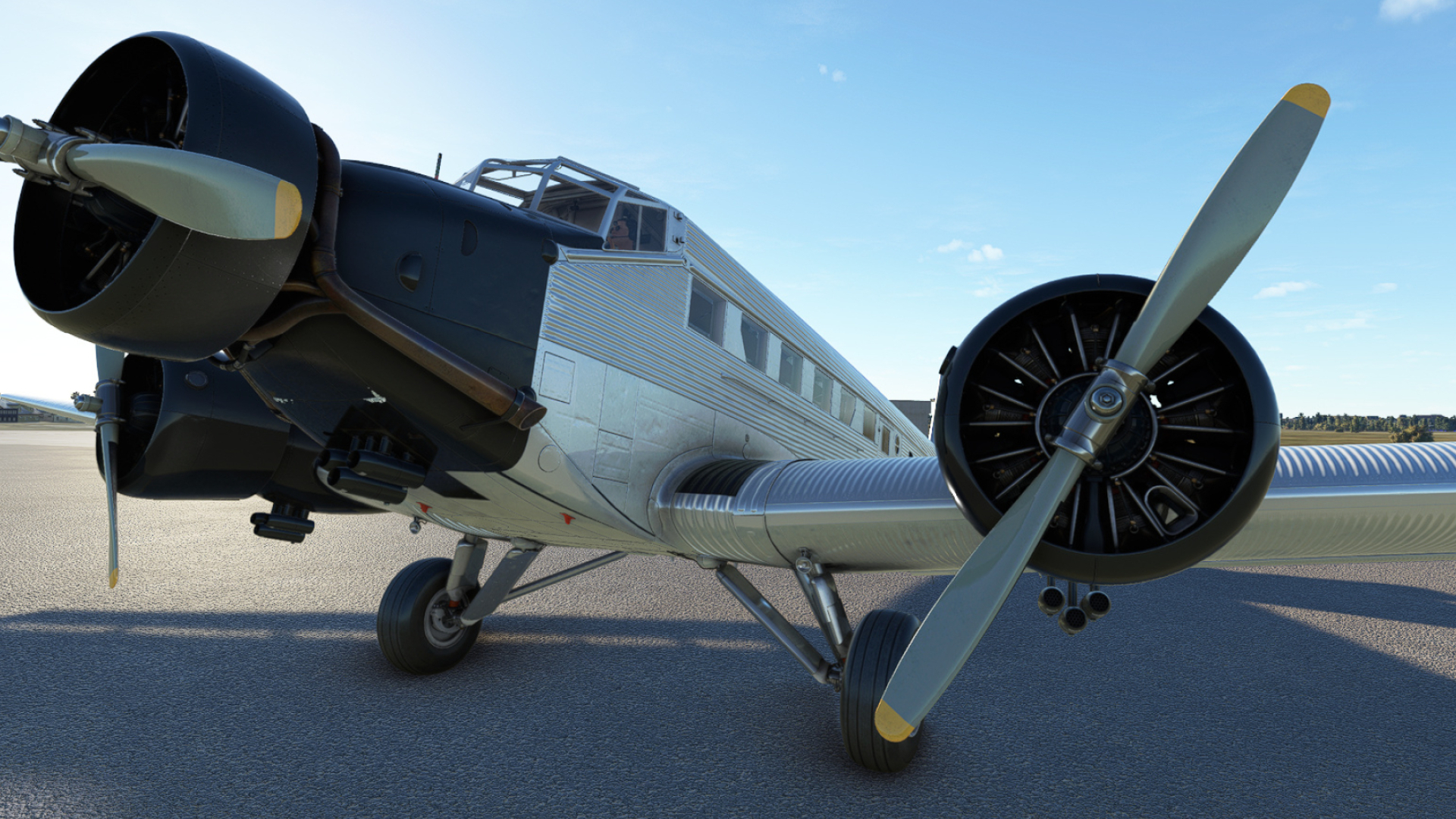 Junkers Airplane, MSFS Ju52 3M, Review and release update, 1920x1080 Full HD Desktop