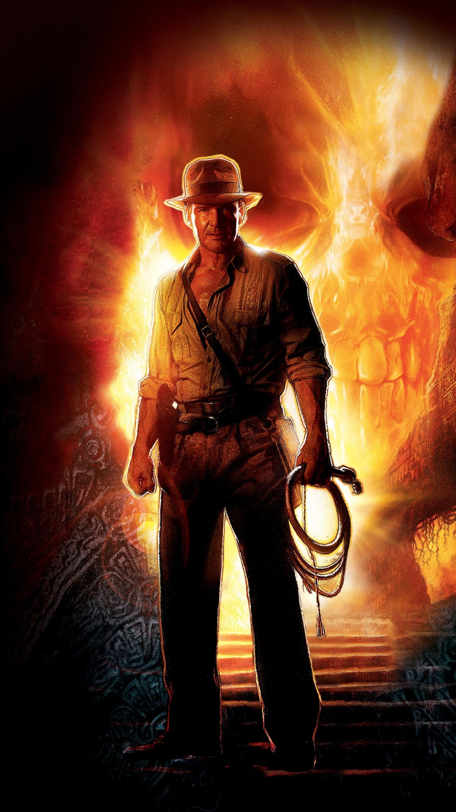 Harrison Ford (Indiana Jones): The Kingdom of the Crystal Skull, 2008, The fourth installment in the series, Protagonist. 1540x2740 HD Background.