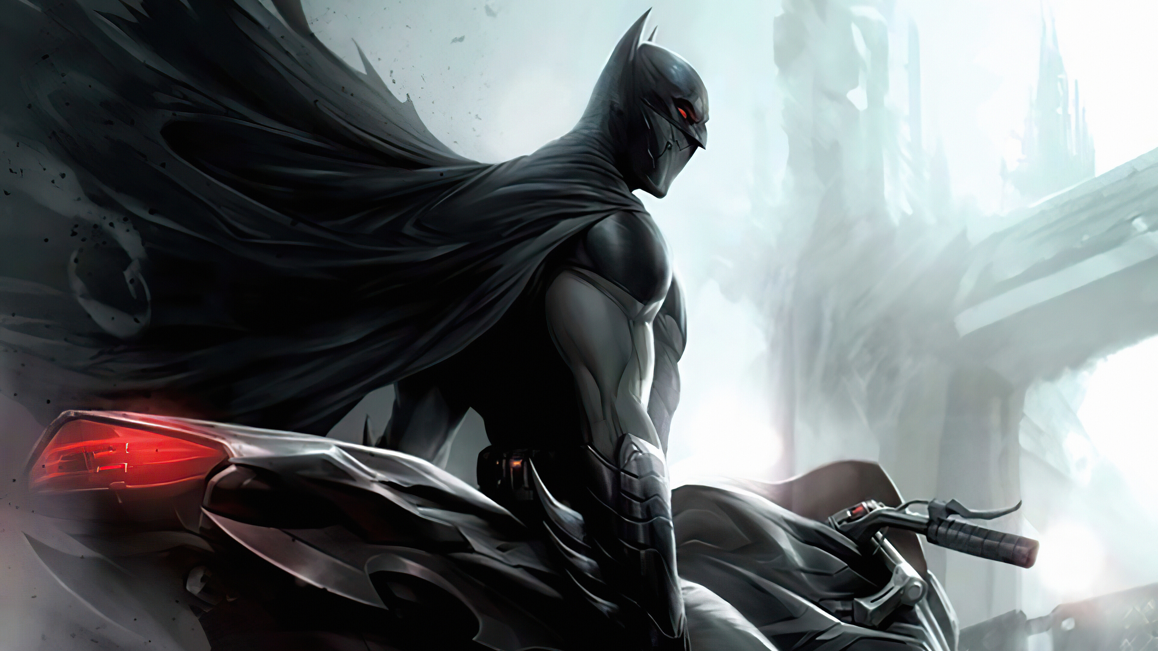 DC: Batman, The character was created by artist Bob Kane and writer Bill Finger. 3840x2160 4K Background.