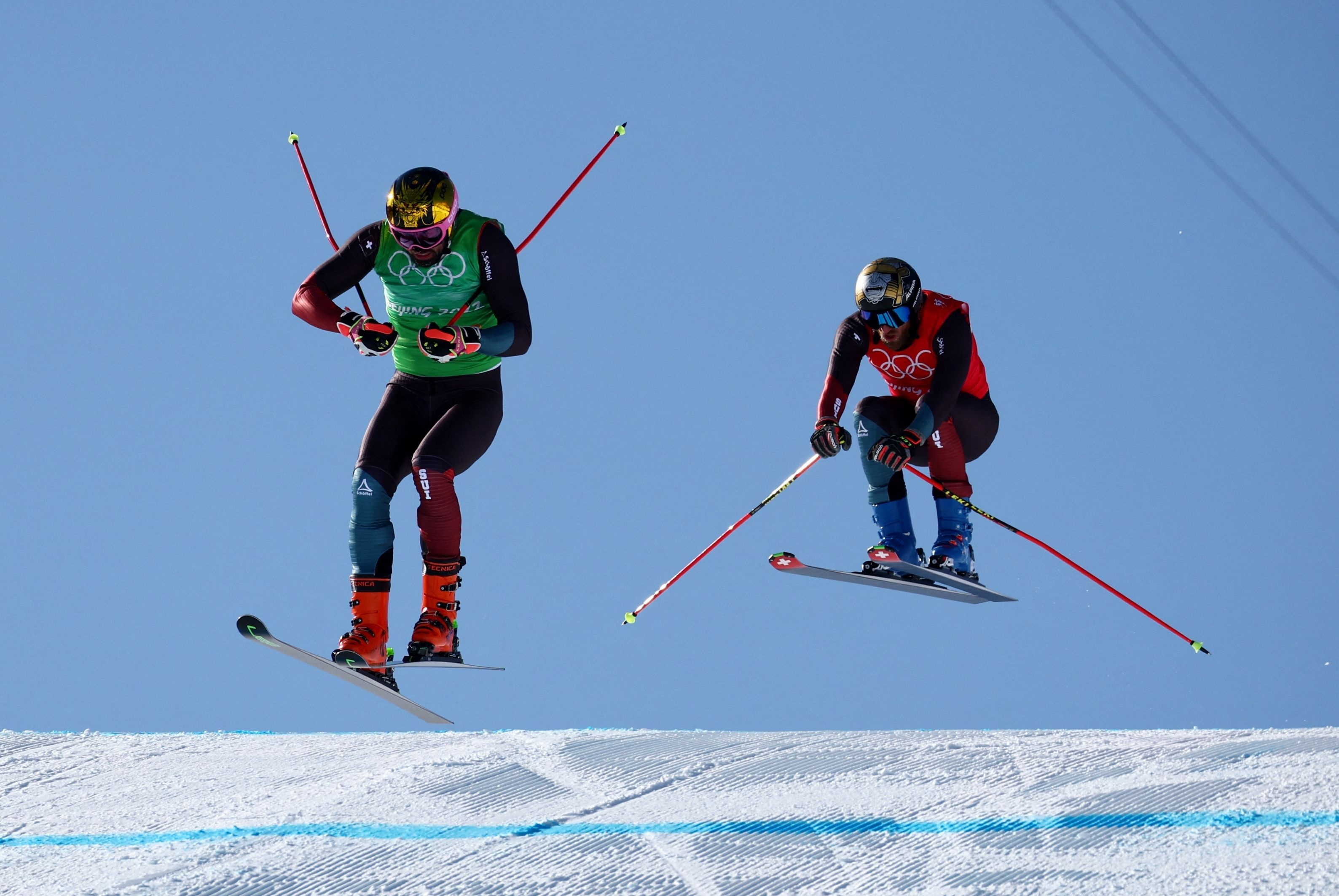Ryan Regez, Freestyle skiing, Switzerland's dominance, Mens ski cross, 3180x2130 HD Desktop