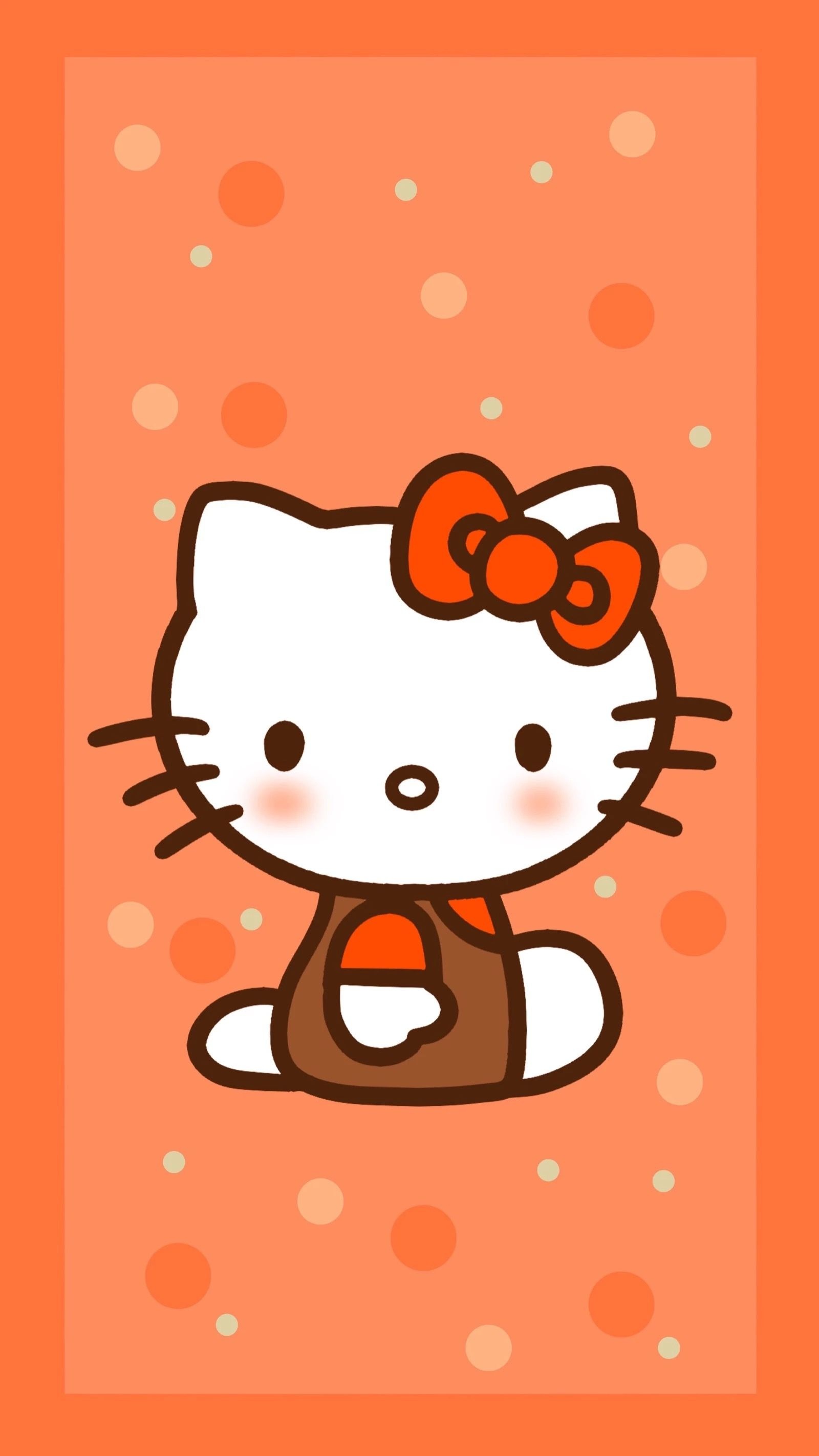 Hello Kitty artwork, Thanksgiving illustrations, Cute fall-themed designs, Adorable holiday scenes, 1600x2850 HD Phone