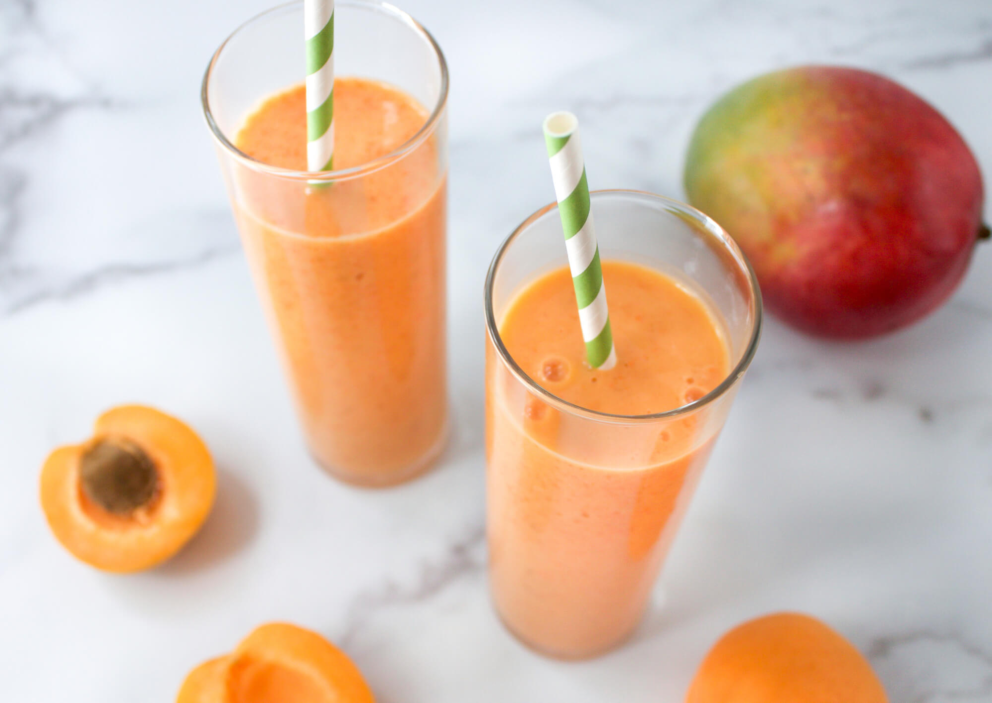 Apricot mango smoothie, Hidden veggie goodness, Refreshing and nutritious, Healthy drink, 2000x1420 HD Desktop