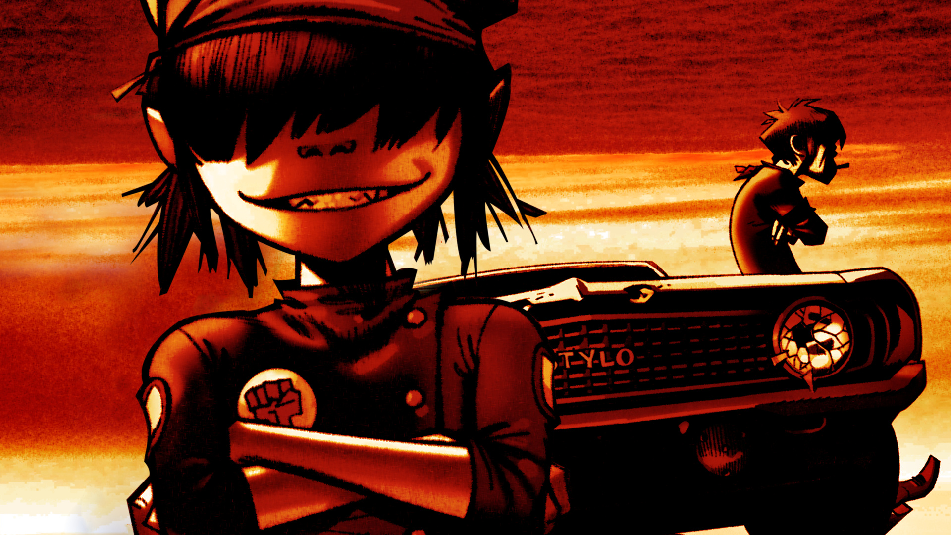 Noodle (Gorillaz): A 10-year-old Japanese girl, The 2005 album, Demon Days. 1920x1080 Full HD Background.