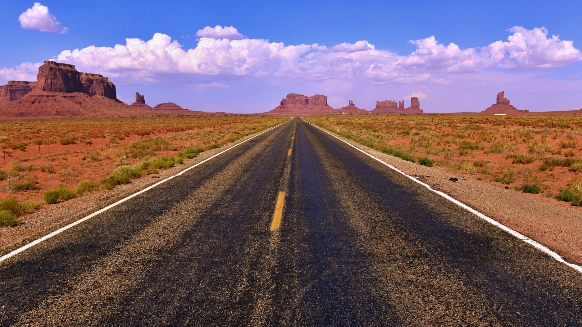 USA clouds road, Arizona, Monument Valley, Highway, 1920x1080 Full HD Desktop