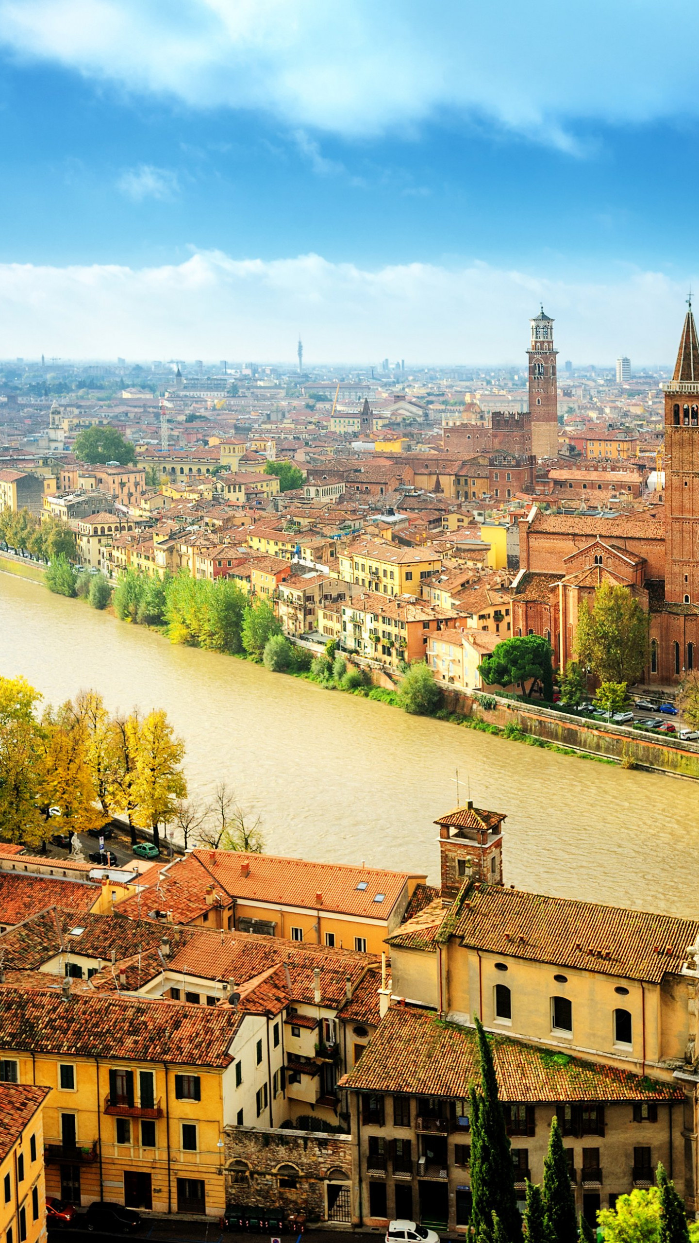 Verona Travels, Verona city wallpaper, Aesthetic appeal, Desktop background, 1440x2560 HD Handy
