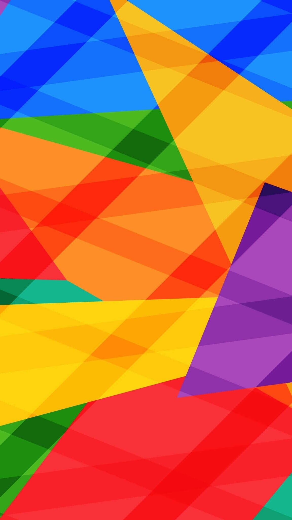 Geometry: Colorful shapes, Acute angles, Parallel lines, Polygons. 1160x2050 HD Background.