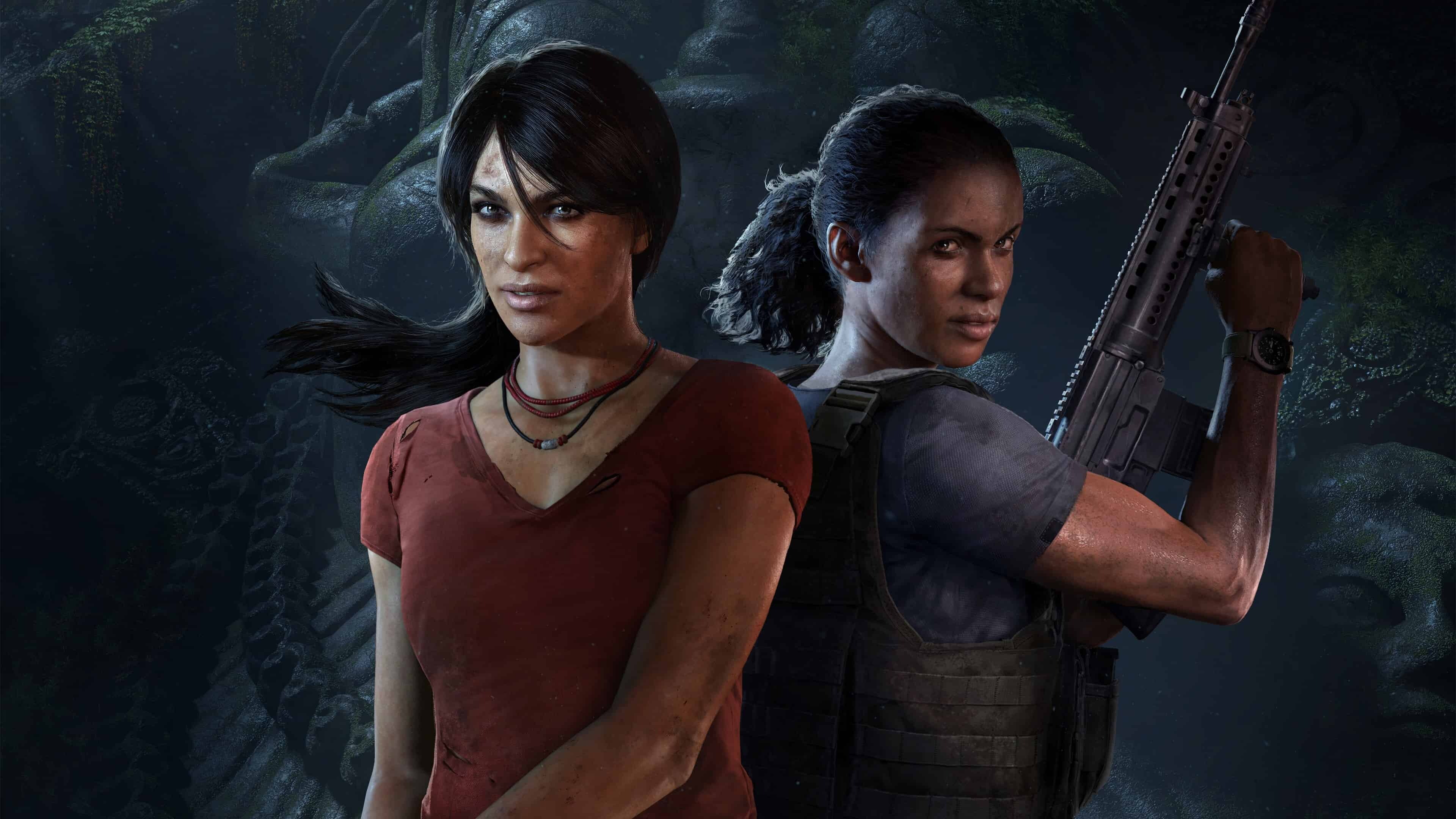 Uncharted: Chloe and Nadine, Game characters, Lost Legacy. 3840x2160 4K Background.