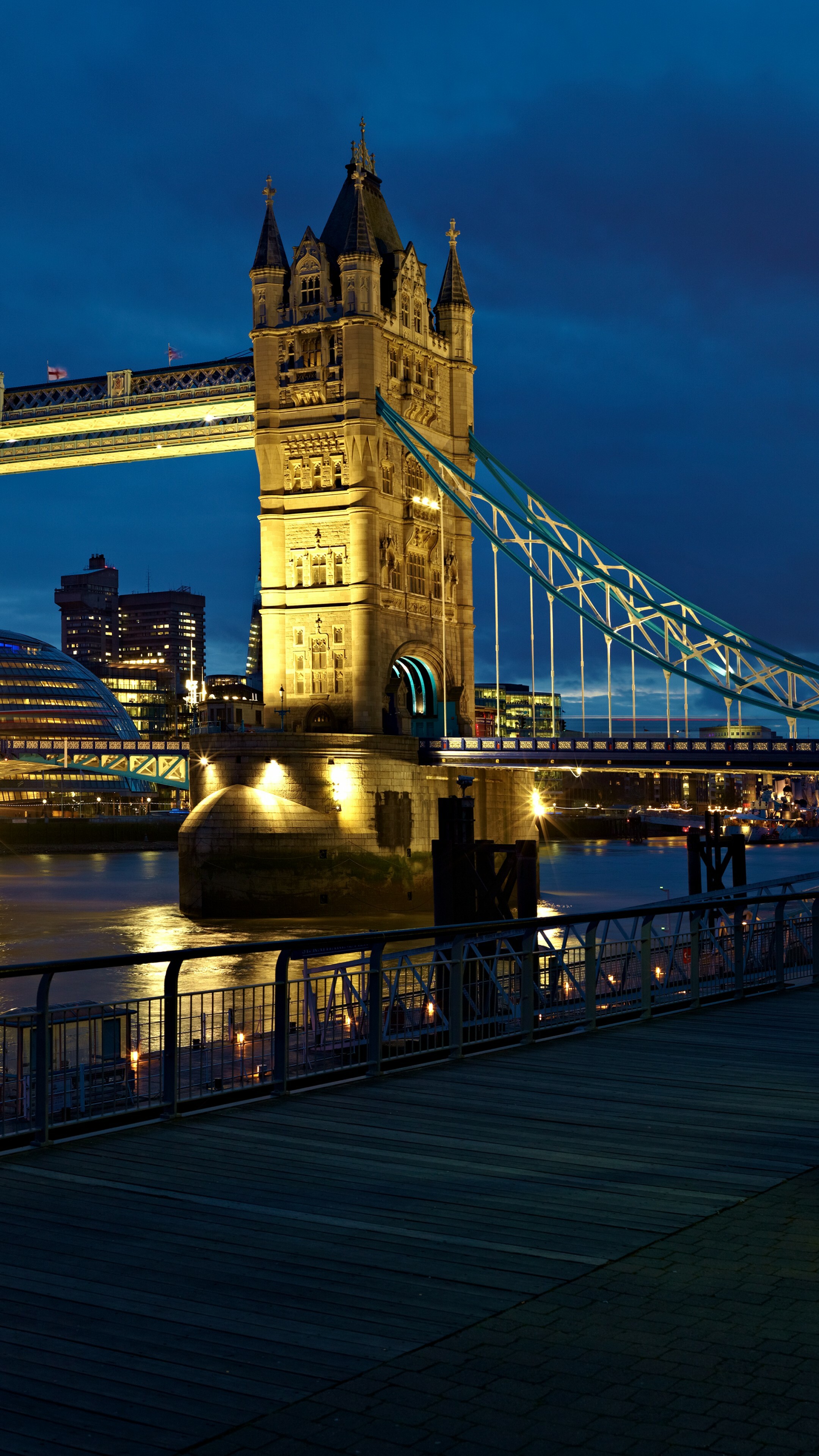 United Kingdom: London Bridge, UK, Architecture, There are 14 British Overseas Territories. 2160x3840 4K Background.