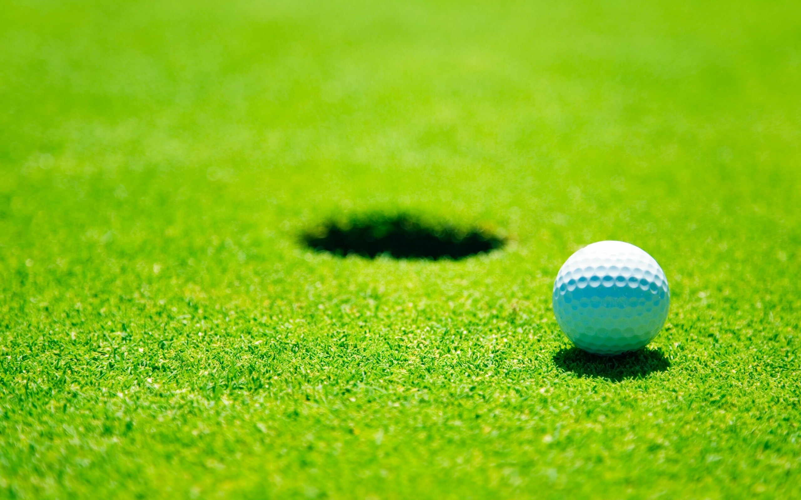 Golf: A precision sport, Played on an outdoor course consisting of 18 holes. 2560x1600 HD Wallpaper.