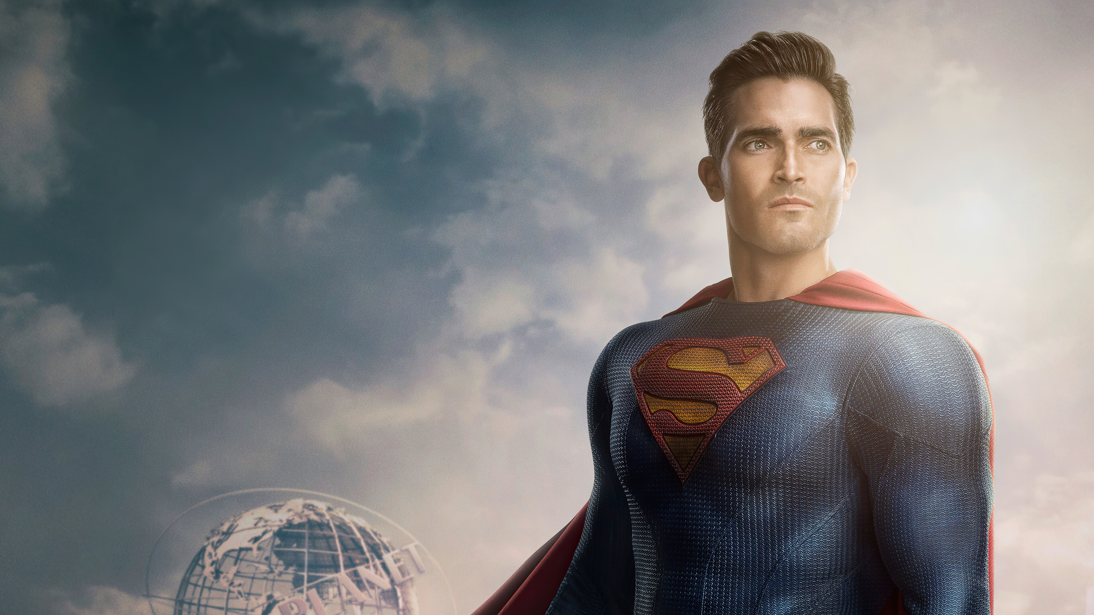 Superman and Lois (TV Series): Tyler Hoechlin portrayed Kal-El / Clark Kent, TV show. 3840x2160 4K Background.