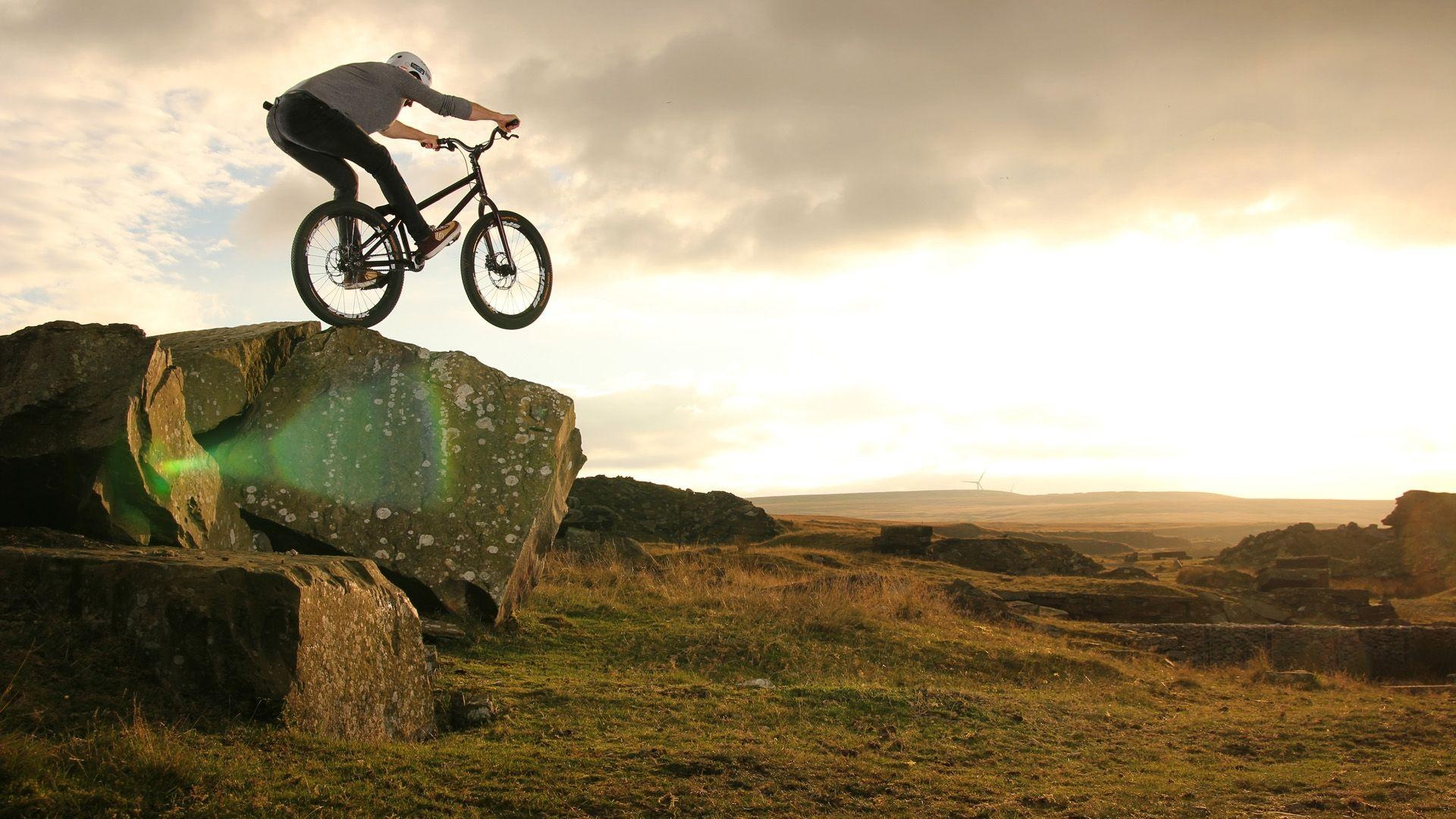 BMX (Sports): The Unbeaten Paths Exploration 2022, Off-Road Bicycle Competition Among Men. 1920x1080 Full HD Background.