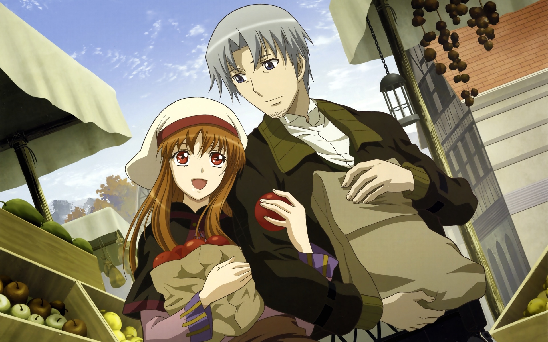 Spice and Wolf (Anime): Fictional world, Historical setting with European influences. 1920x1200 HD Background.