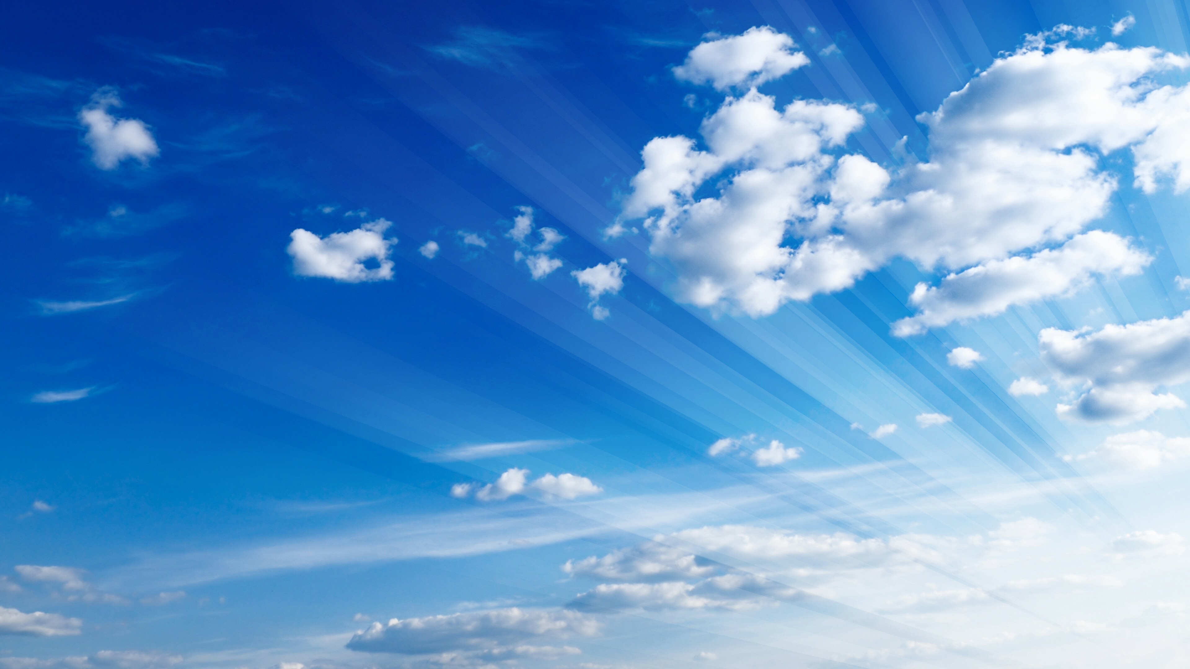 Clouds: Blue sky, Nature, Atmospheric phenomenon. 3840x2160 4K Background.