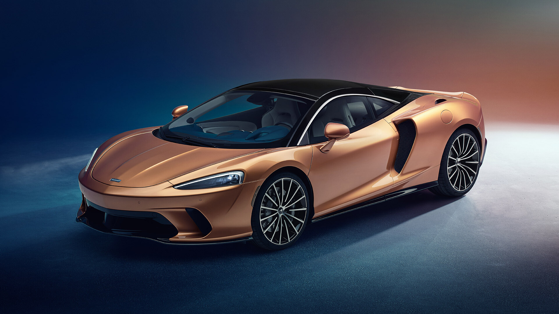McLaren: A British automotive manufacturer of high performance vehicles, GT. 1920x1080 Full HD Background.