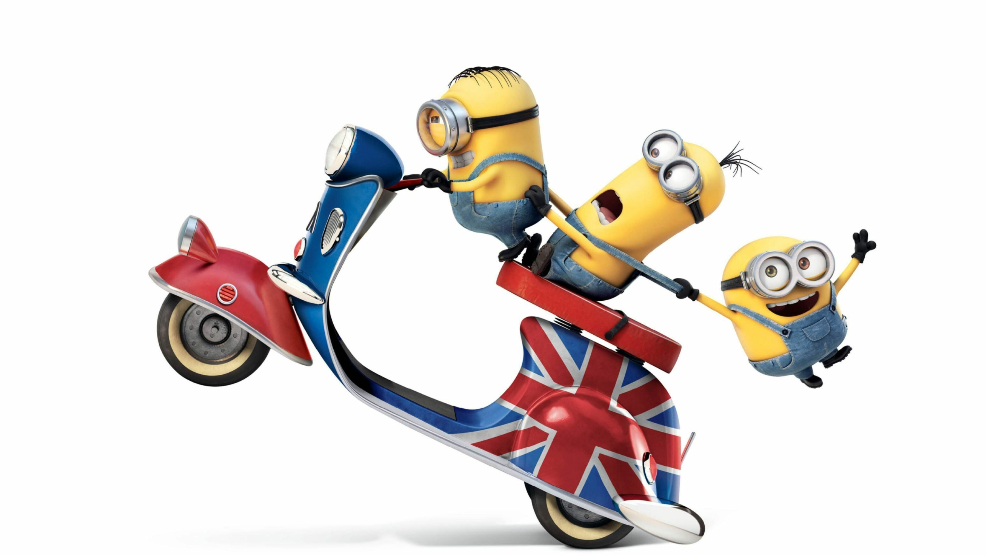 Despicable Me: Minions, Kevin, Stuart, and Bob, Animated movie. 3840x2160 4K Background.