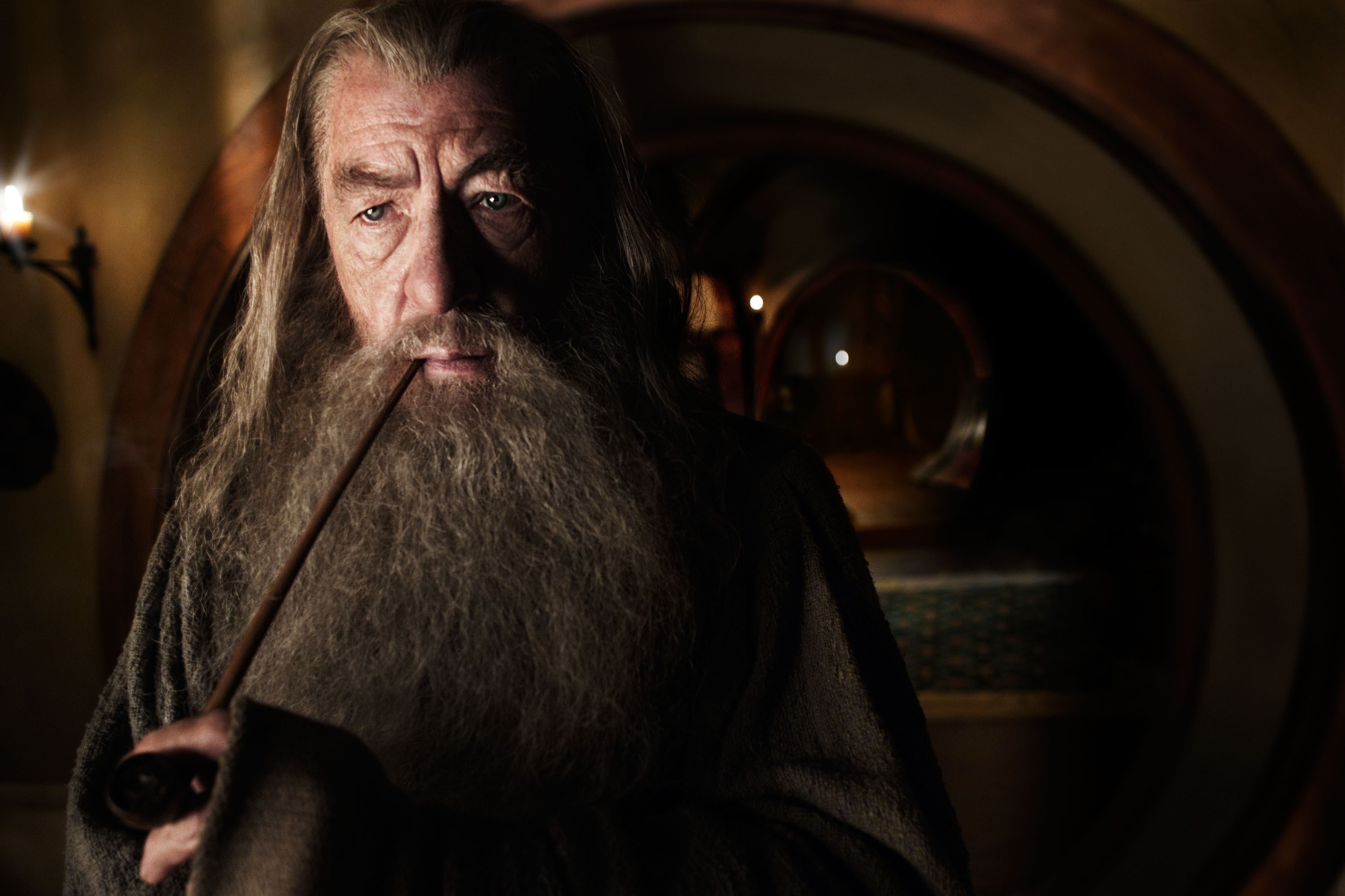 Gandalf in movies, Ian McKellen's pipes, Free wallpaper, Magical performance, 3000x2000 HD Desktop