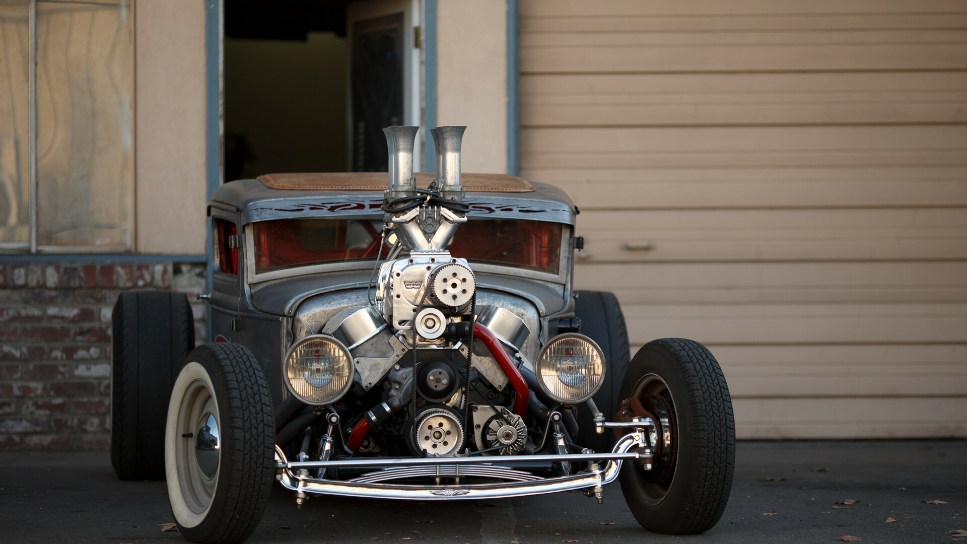 Hot Rod: Rat rods, American cars, A passenger vehicle modified to run faster. 1920x1080 Full HD Wallpaper.