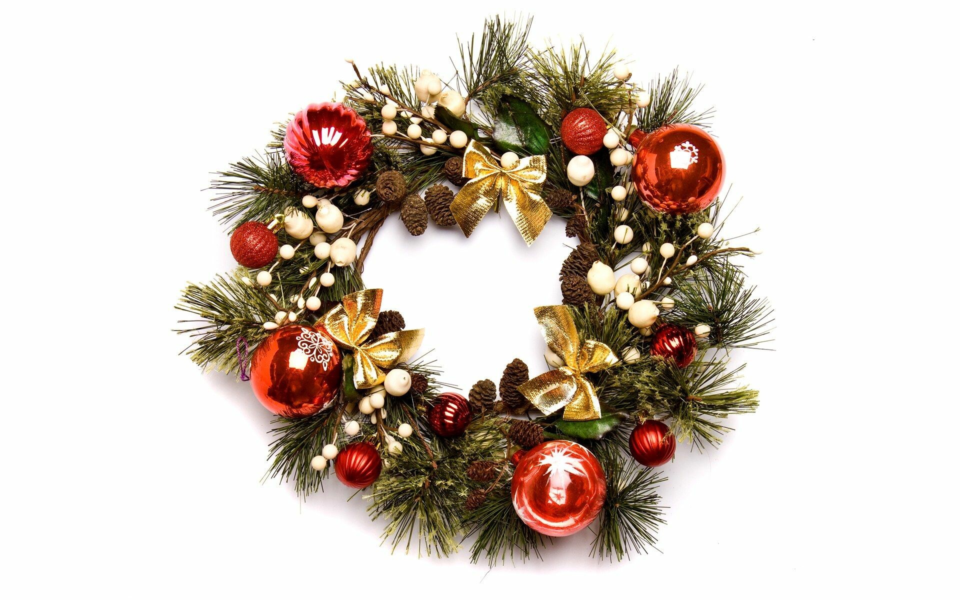 Christmas wreath wallpapers, Festive holiday, Holiday decoration, Joyful ambiance, 1920x1200 HD Desktop