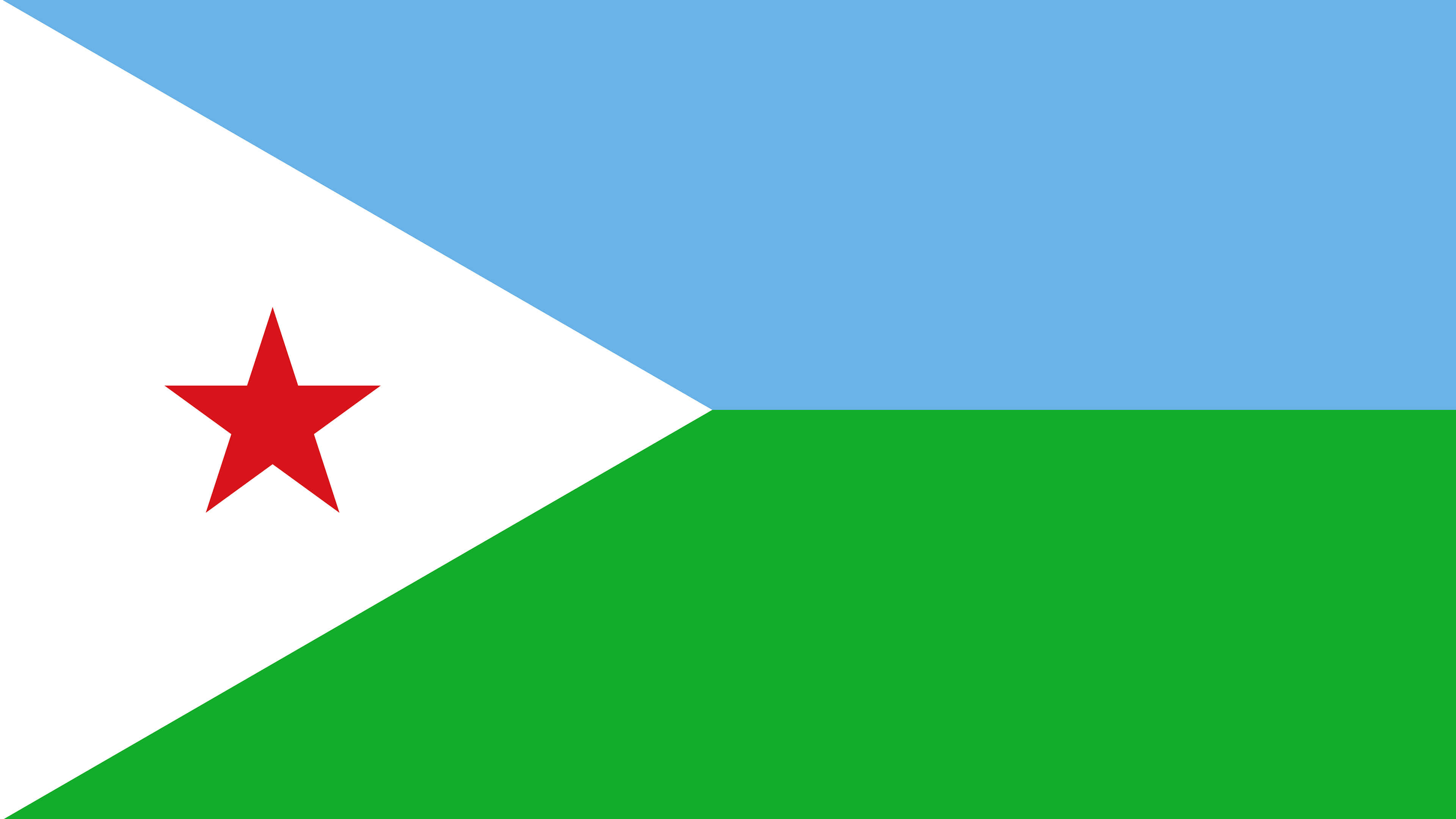 Djibouti Flag, UHD Wallpaper, National Symbol, Proud Heritage, 3840x2160 4K Desktop