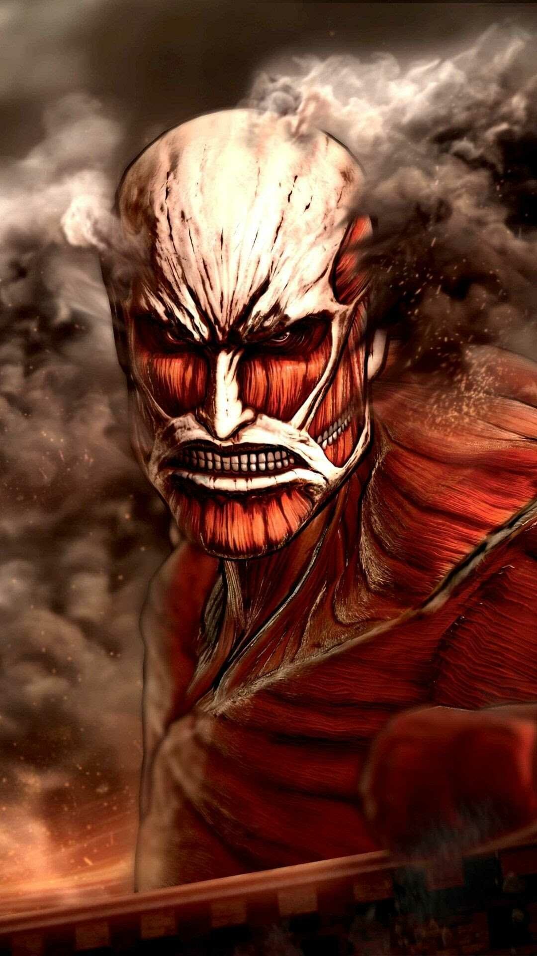 Attack on Titan (TV Series): The series, based on the manga of the same name, Humanity facing off against terrifying giants. 1080x1920 Full HD Wallpaper.