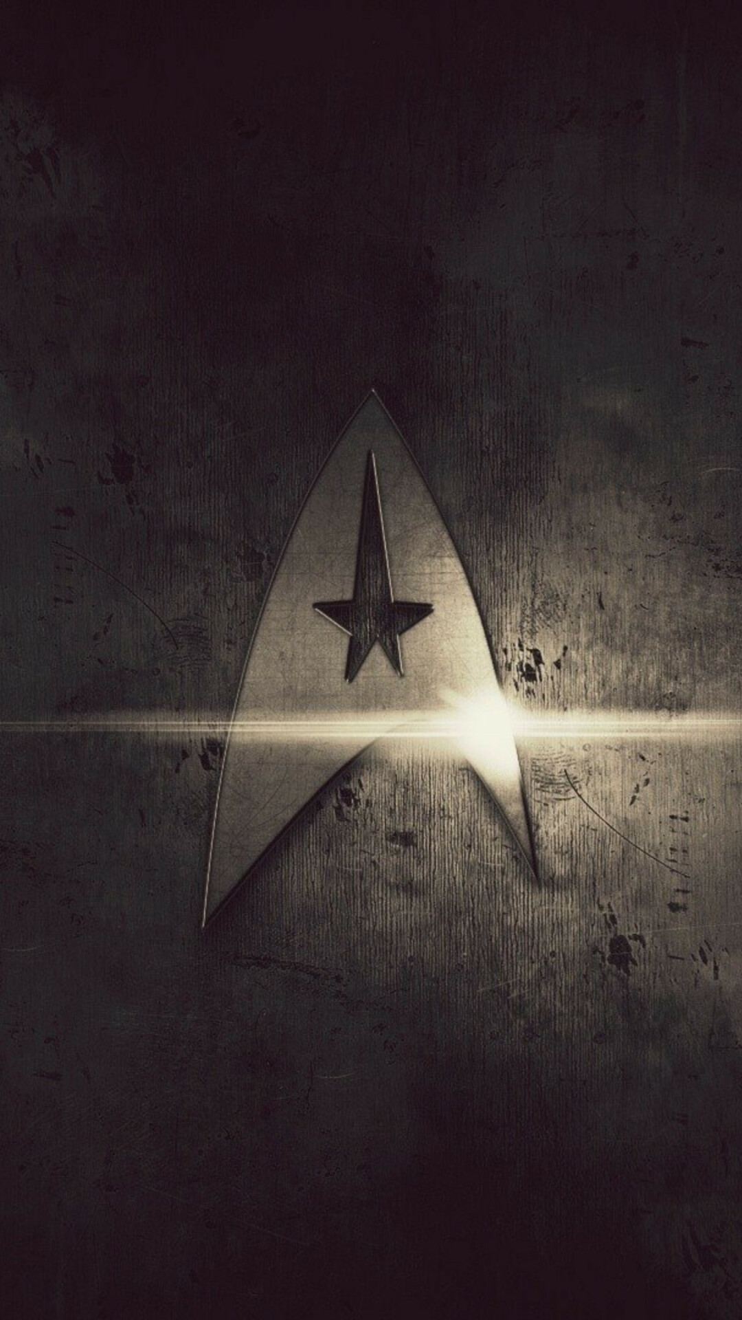 Star Trek: Chronicles the exploits of the crew of the starship USS Enterprise, whose five-year mission is to explore space, Emblem. 1080x1920 Full HD Wallpaper.