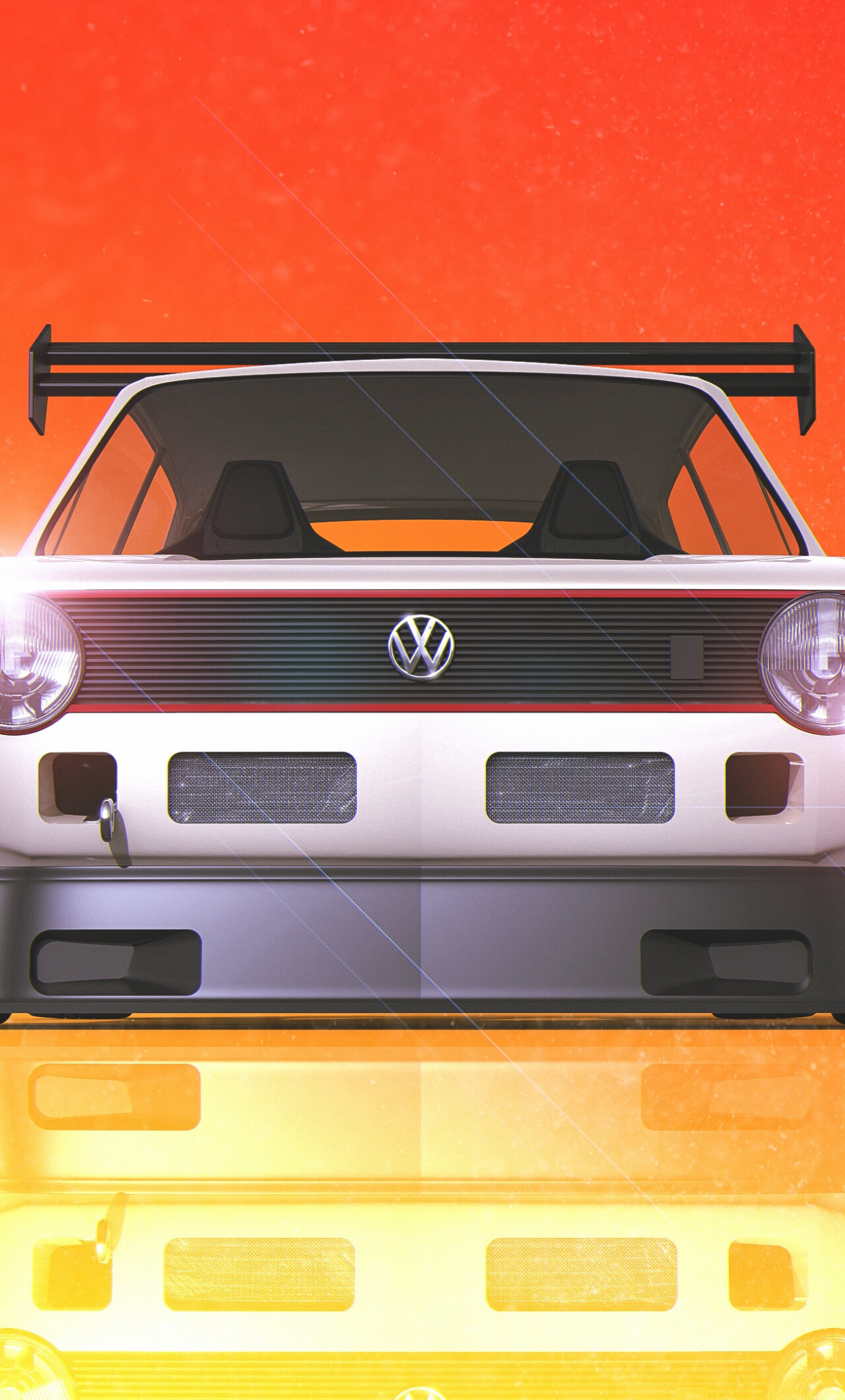 Volkswagen: VW Golf GTI, Vehicle, An automobile manufacturer. 1280x2120 HD Wallpaper.