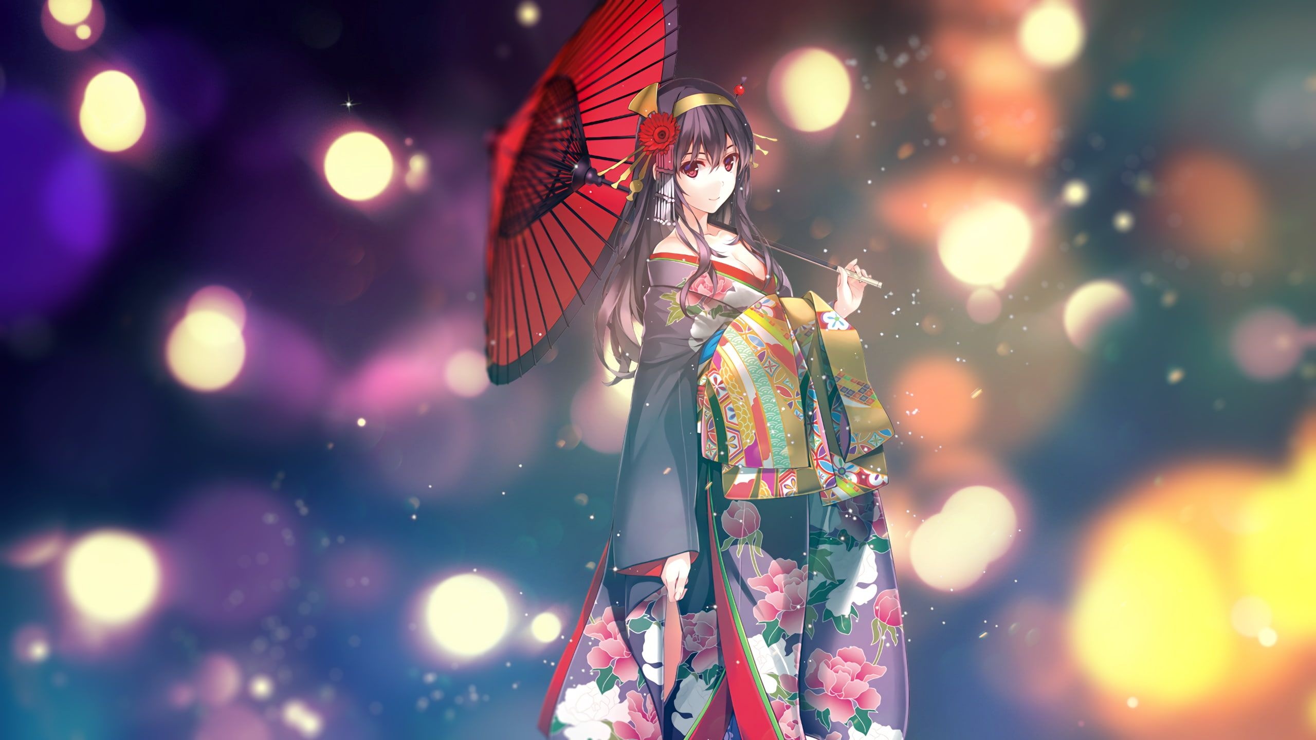 Anime kimono, Kasumigaoka Utaha, Saenai Heroine no Sodatekata, HD wallpaper, 2560x1440 HD Desktop