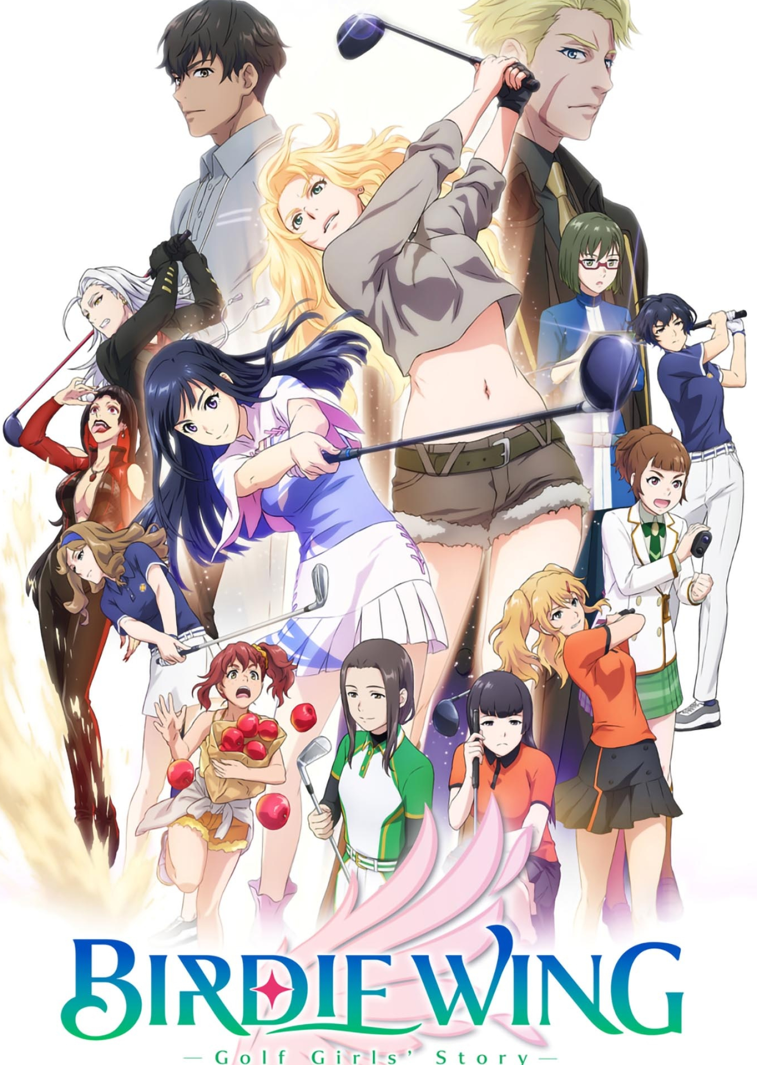 Birdie Wing: Golf Girls Story, Anime, Golf, Girls, 1500x2110 HD Handy