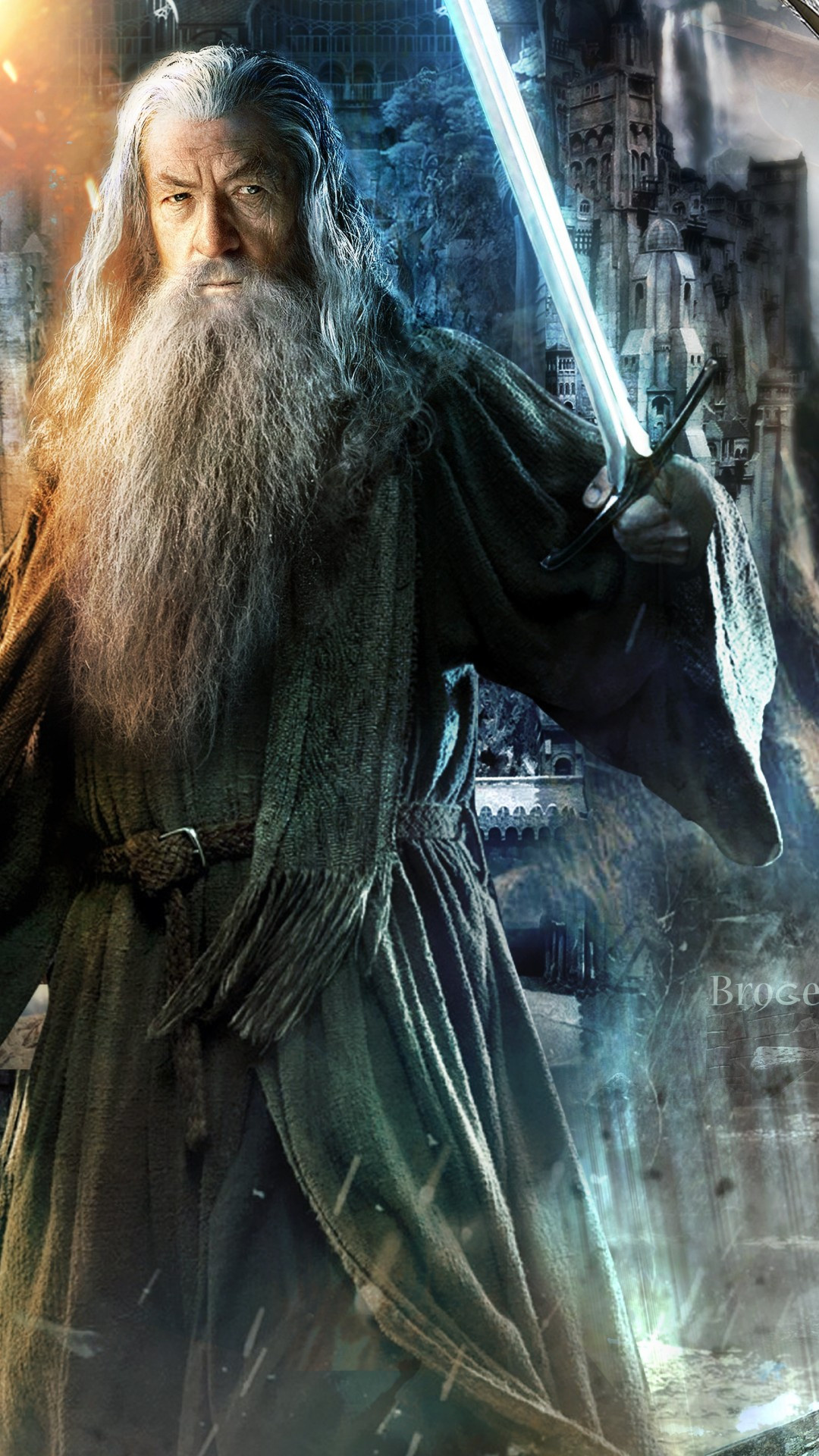 The Lord of the Rings, Gandalf the Wizard, Legolas the Elf, iPhone and Sony Xperia wallpapers, 1080x1920 Full HD Phone