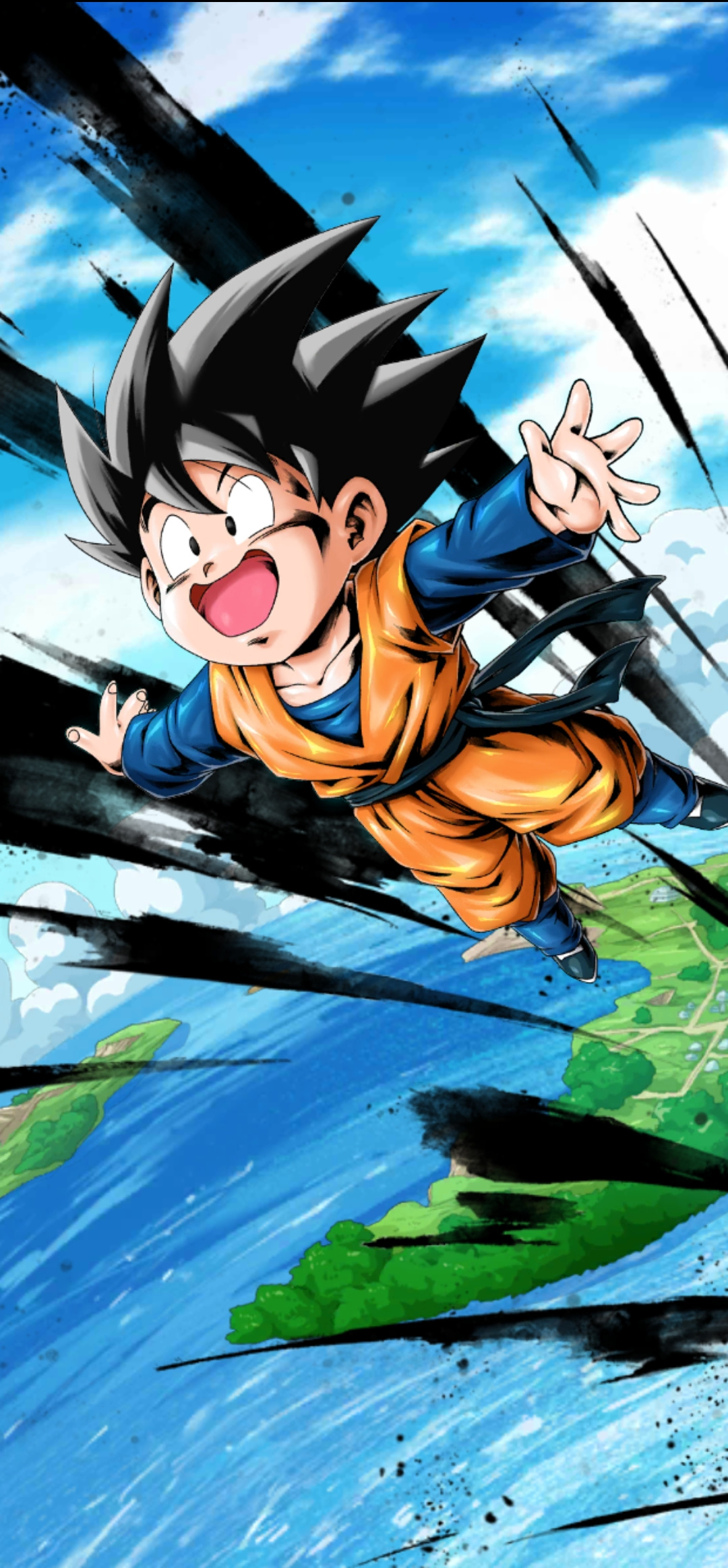 Goten: A protagonist in the DB manga, The second and the last child of Goku. 1080x2330 HD Background.