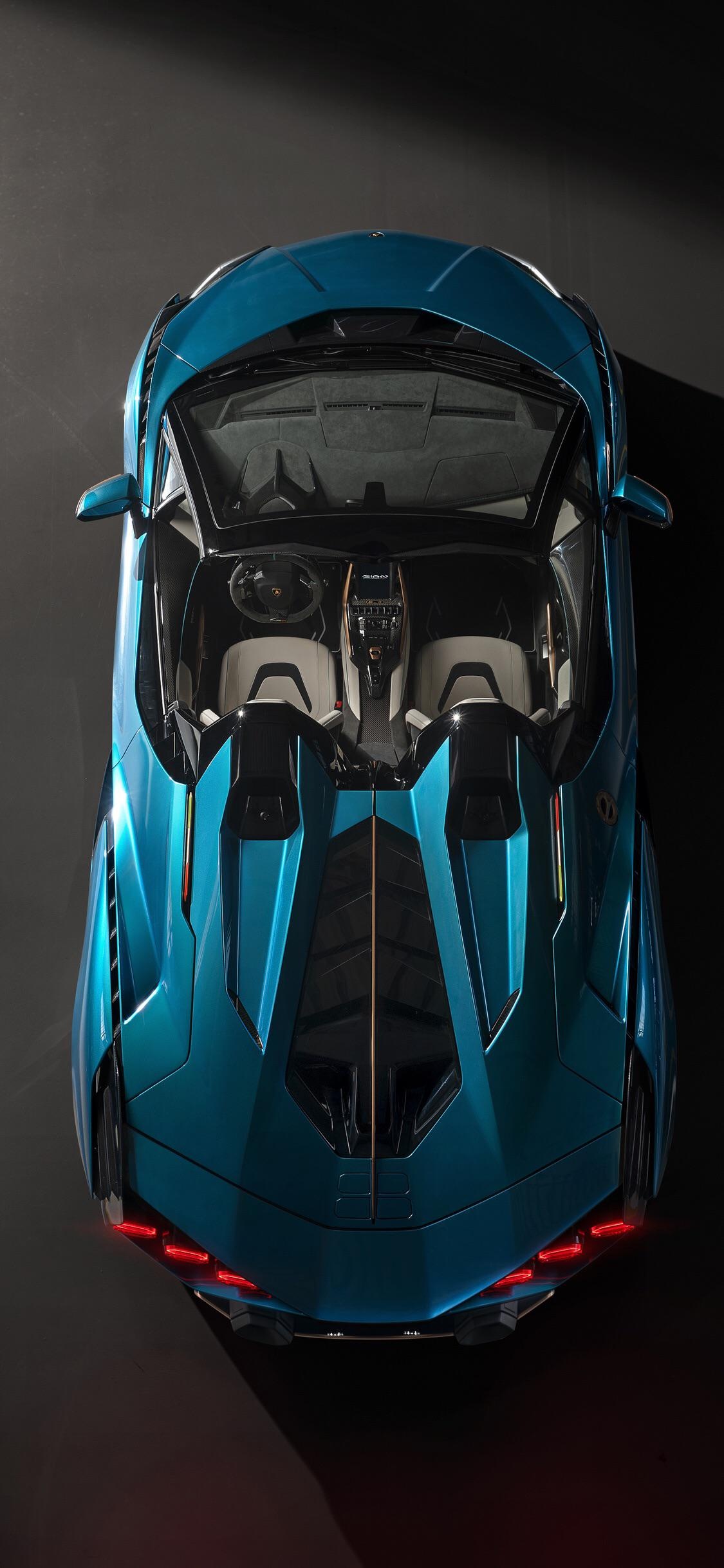Lamborghini Sian, Automotive masterpiece, Striking design, Exotic beauty, 1130x2440 HD Handy