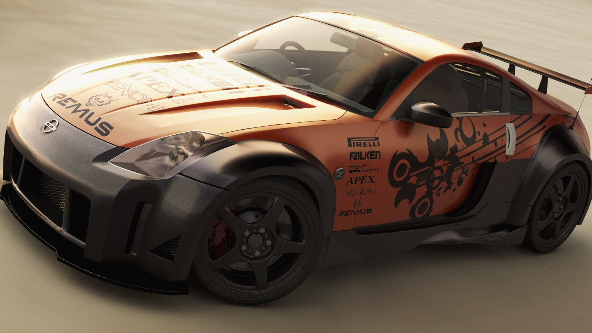 Nissan: 350Z, Two-seater sports car, Japanese automaker. 1920x1080 Full HD Background.