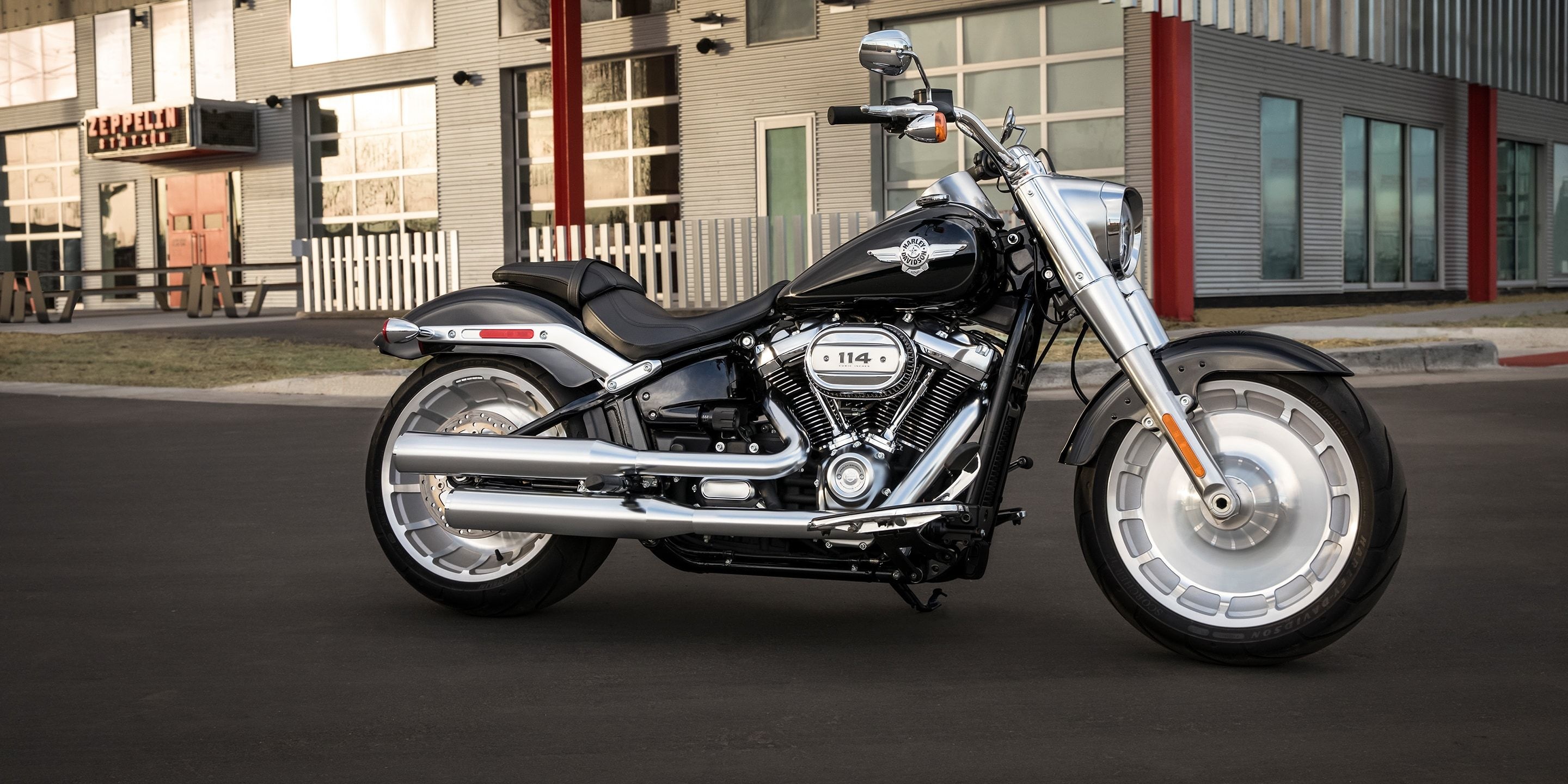 Harley-Davidson Fat Boy 114, Top free wallpapers, Backgrounds, 2880x1440 Dual Screen Desktop