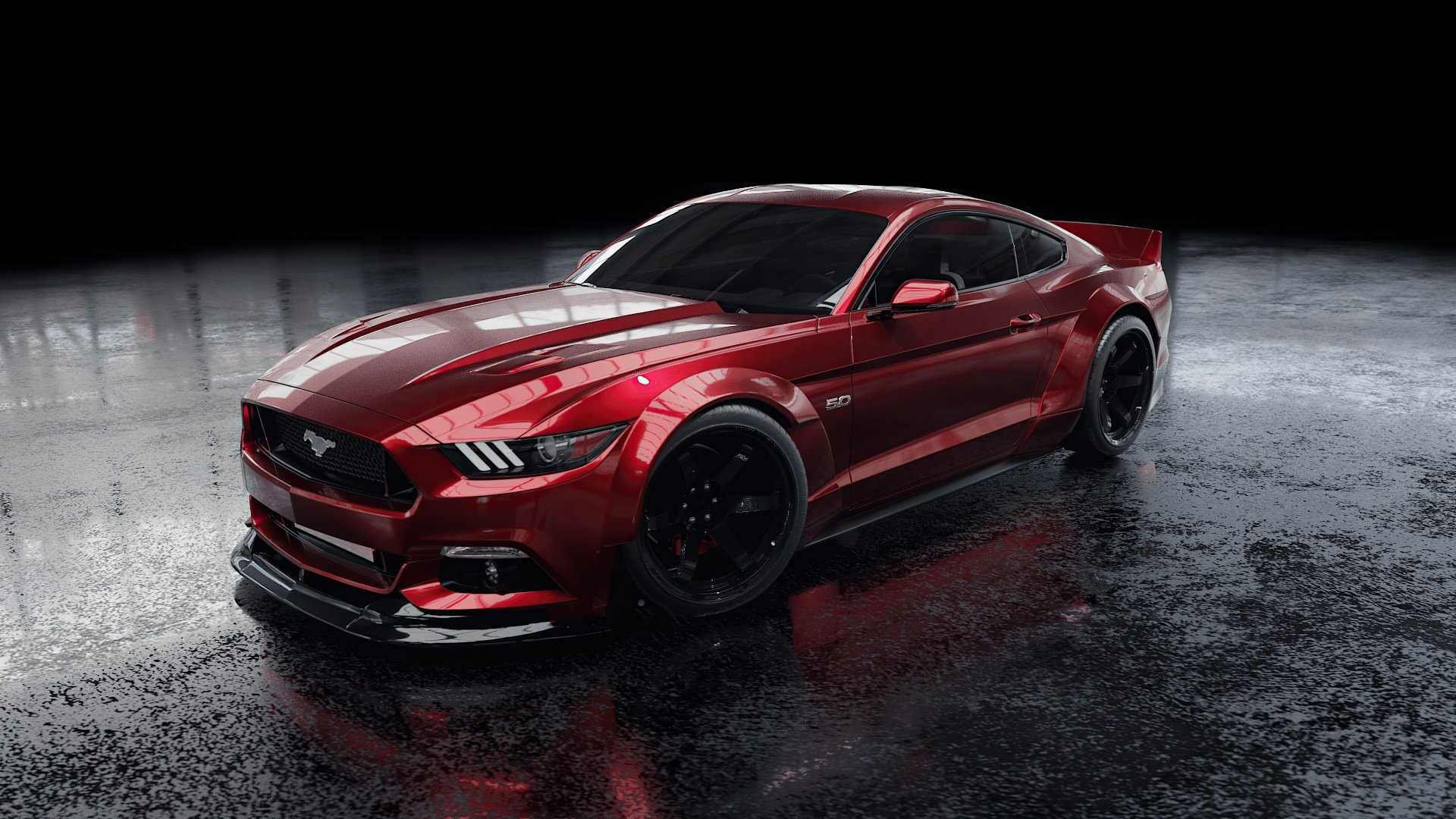 Ford: Mustang, A 2+2 sports car launched in the 1960s. 1920x1080 Full HD Background.