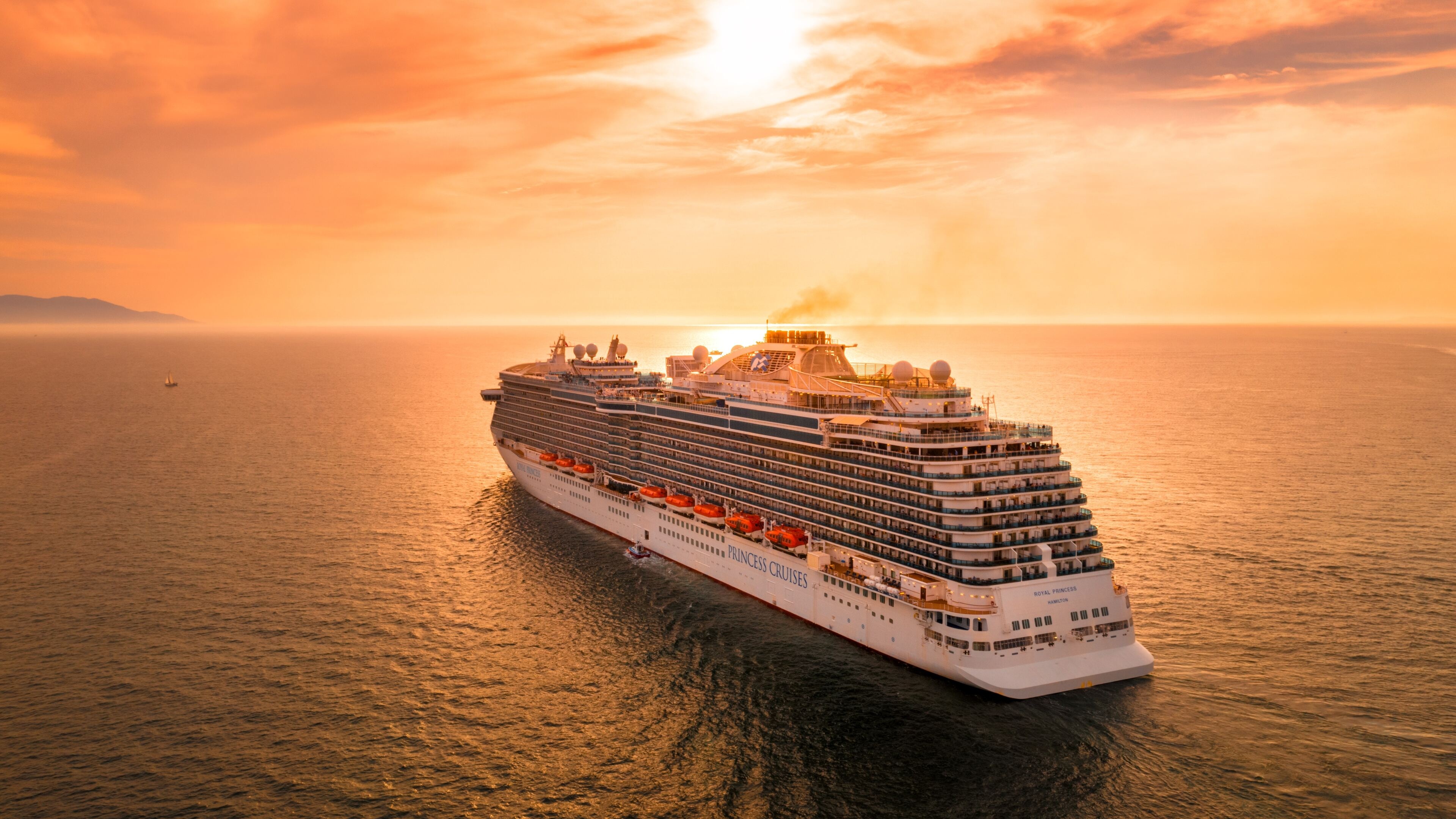 Cruise ship, Sailing adventure, 5K resolution, HD wallpapers, 3840x2160 4K Desktop