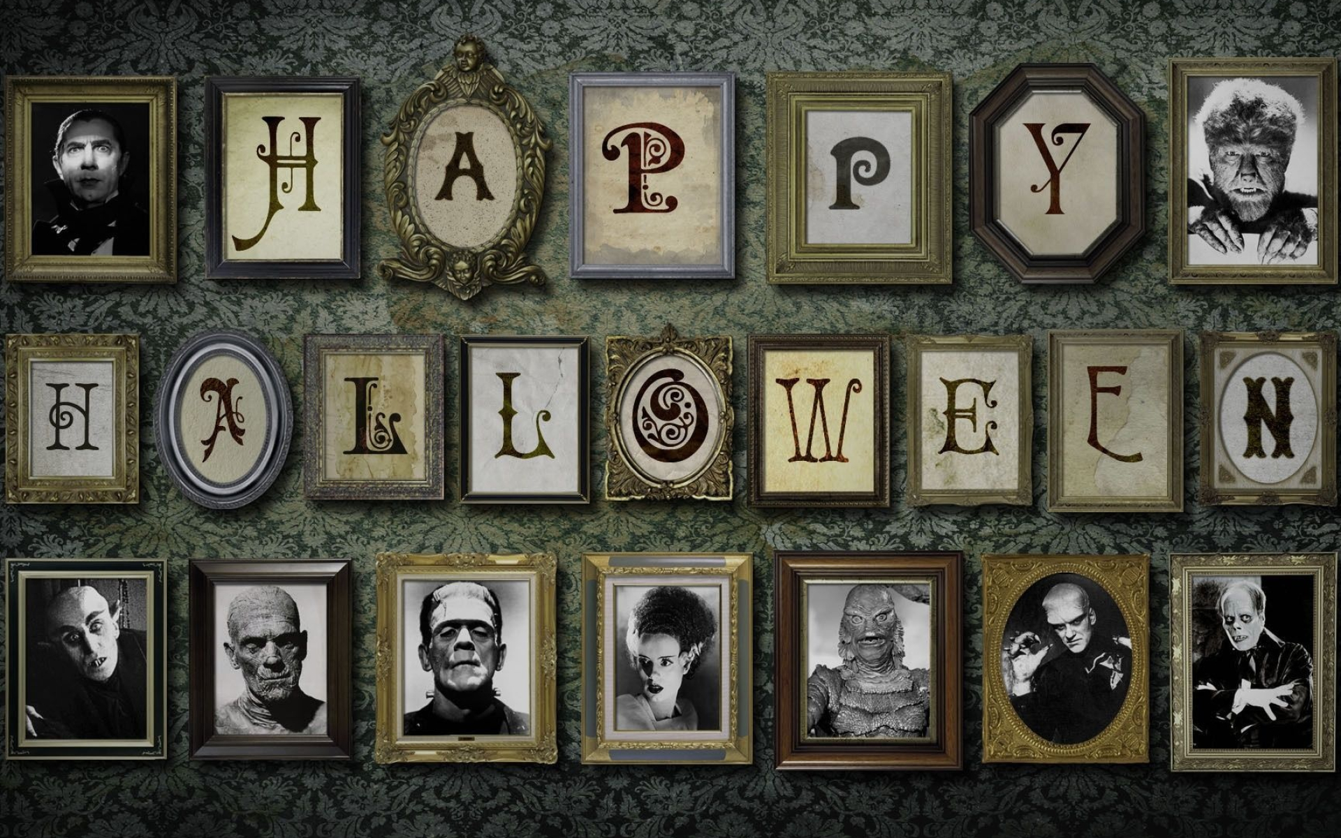 Halloween monsters, Monster wallpapers, Vintage terror, Iconic creatures, 1920x1200 HD Desktop