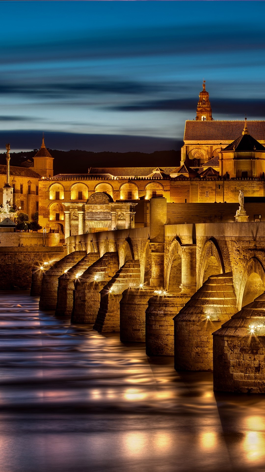 Spotlight auf Córdoba's Puenta Bajada del Puente, 1080x1920 Full HD Handy
