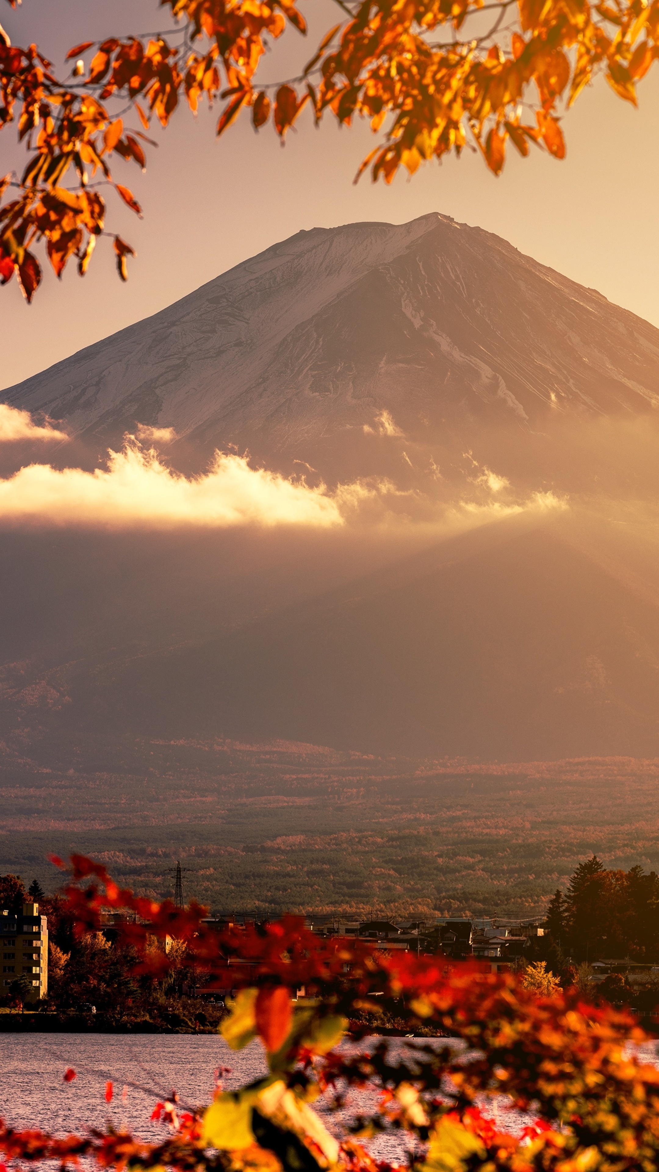 Mount Fuji, Travels, Volcano, Morning, 2160x3840 4K Phone