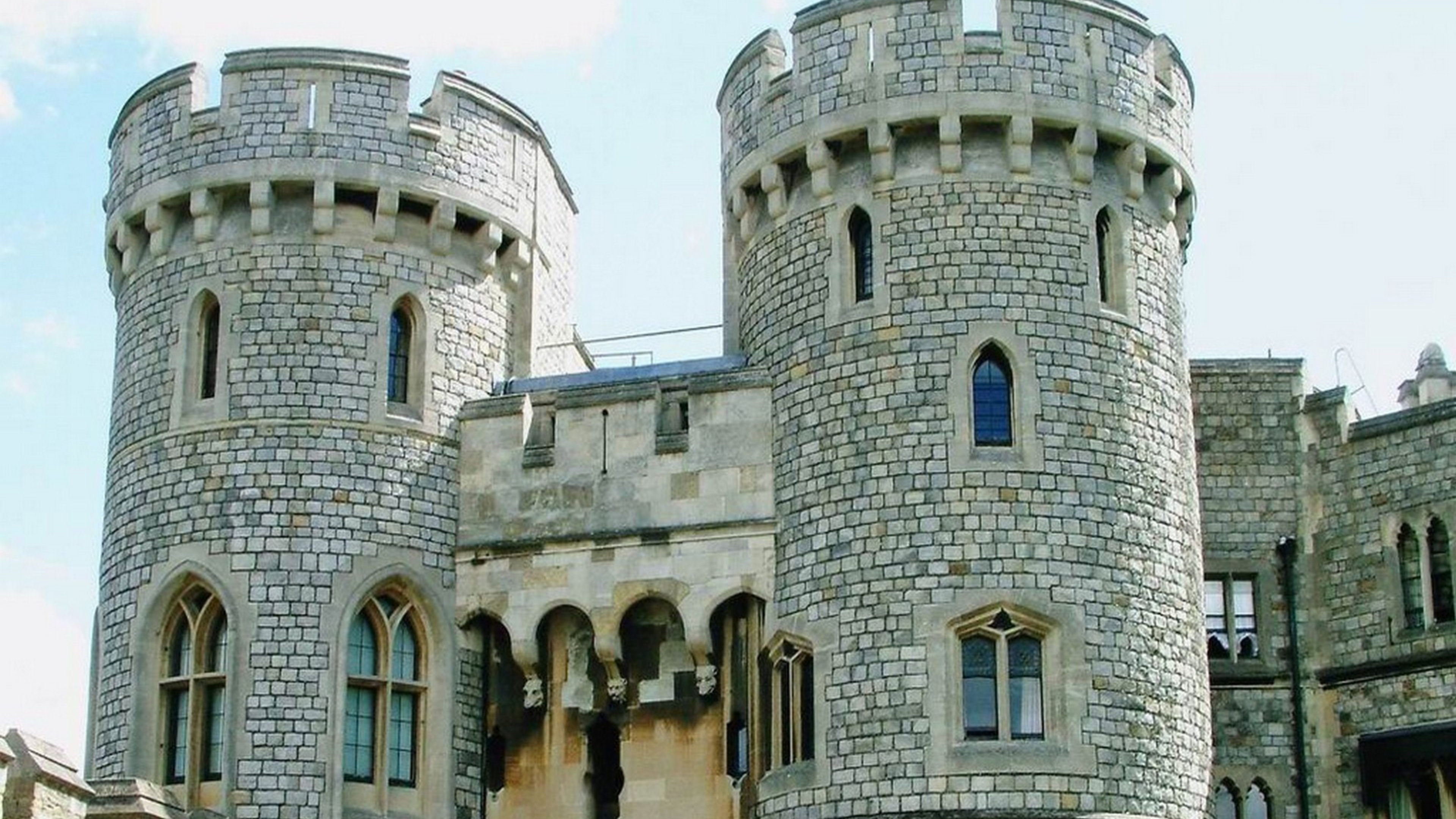 Windsor Castle entrance, HD wallpaper, French countryside, Architectural charm, 3840x2160 4K Desktop