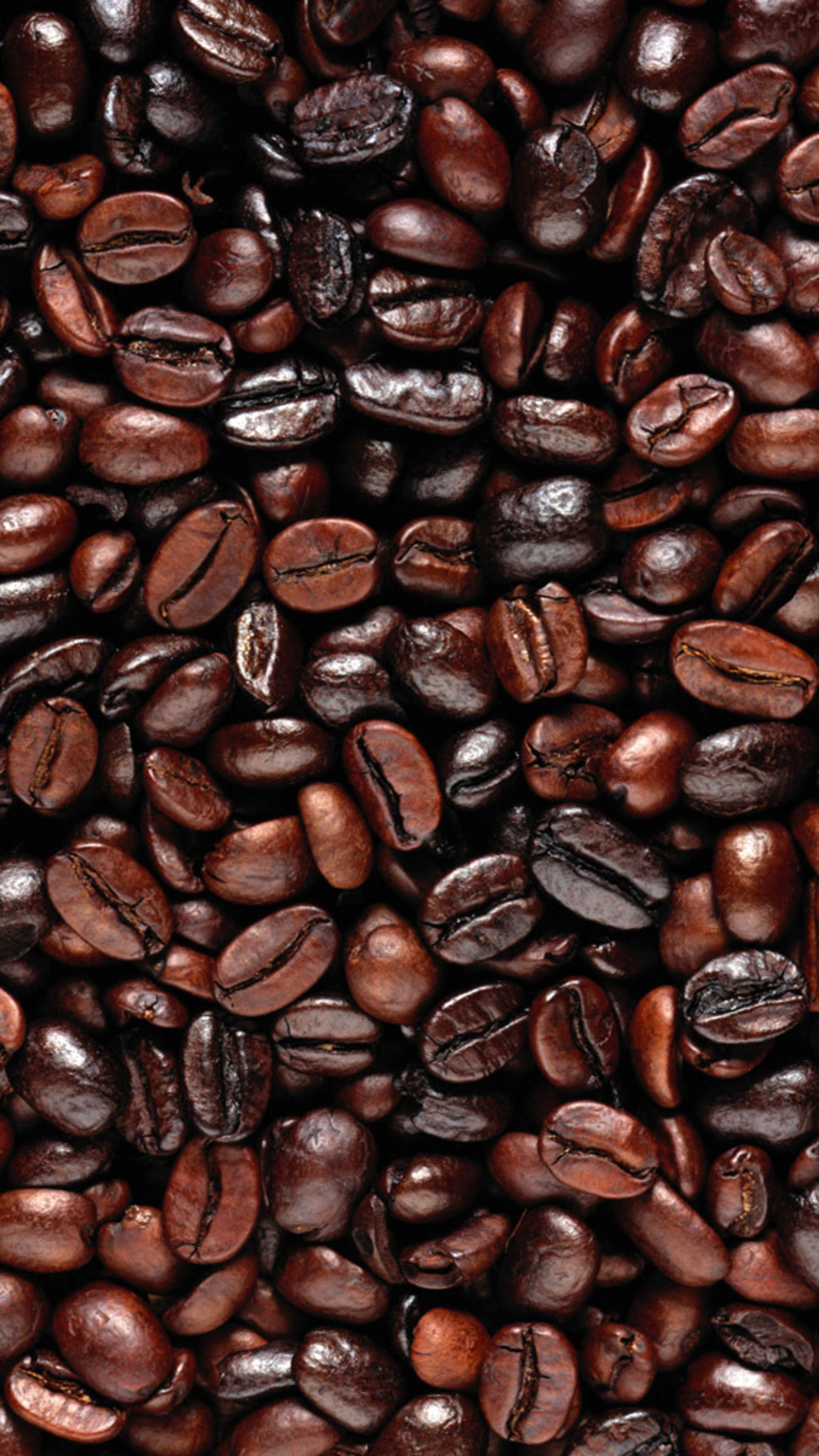 Coffee: The roasted and ground seeds of the tropical evergreen plant. 2160x3840 4K Wallpaper.