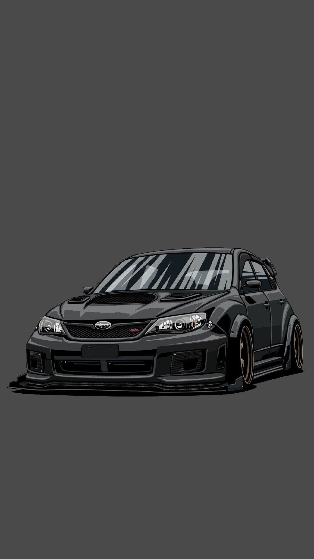 Subaru: Hatchback, WRX, Tuned car, Luxury sports car. 1080x1920 Full HD Background.