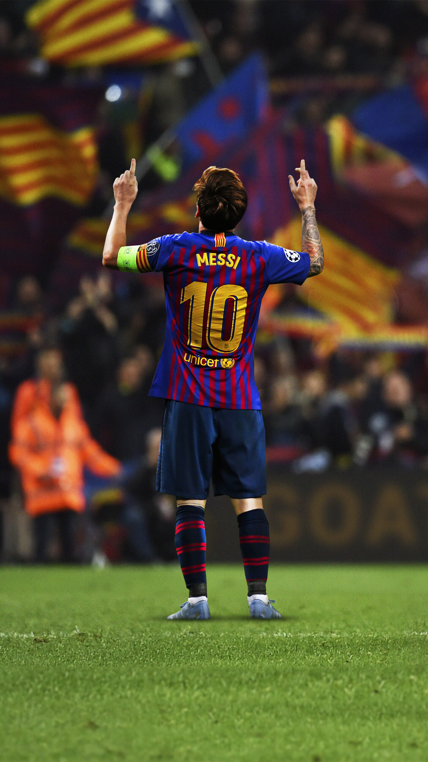 Lionel Messi, Sports superstar, Football icon, Record-breaking achievements, 1440x2560 HD Phone