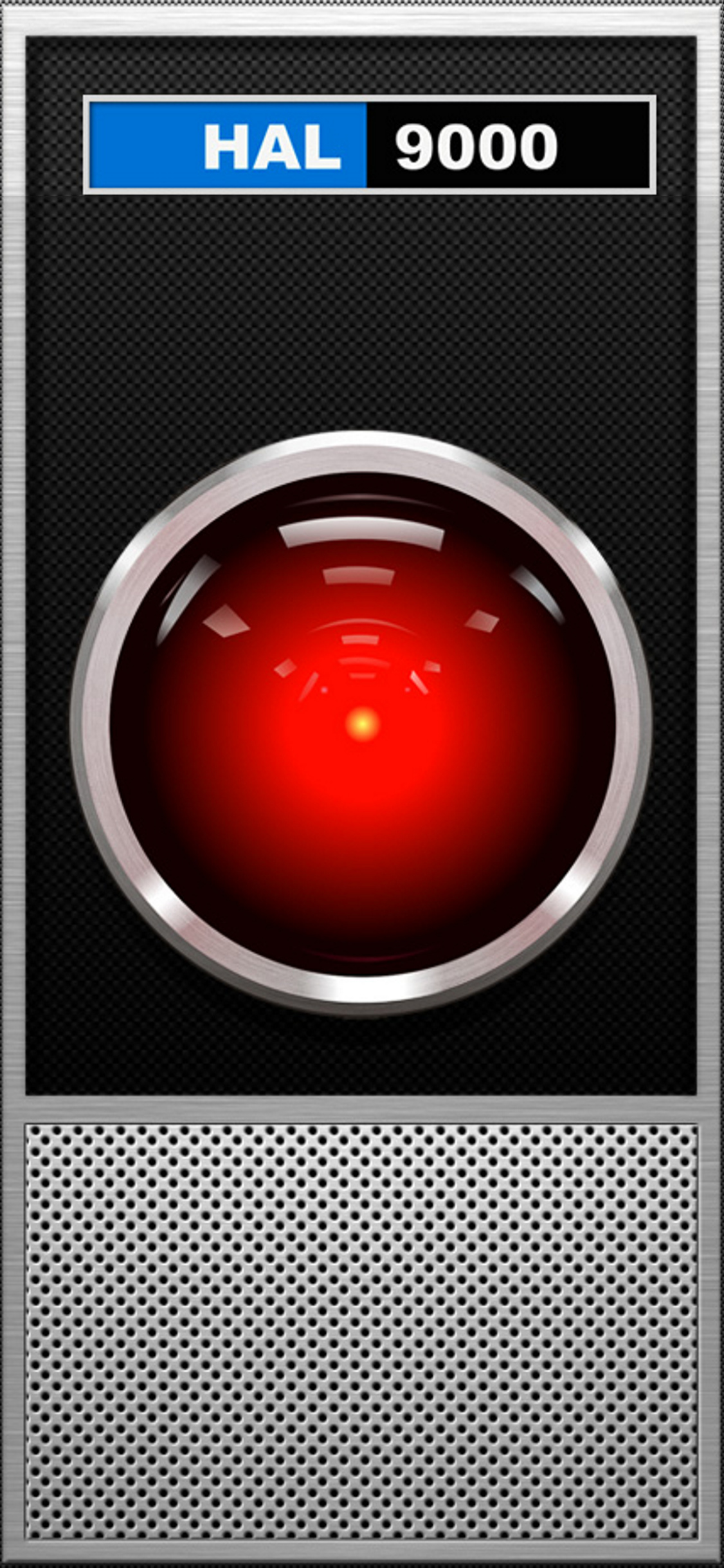 HAL 9000, Sci-fi AI, Iconic movie prop, Stanley Kubrick's masterpiece, 1130x2440 HD Phone