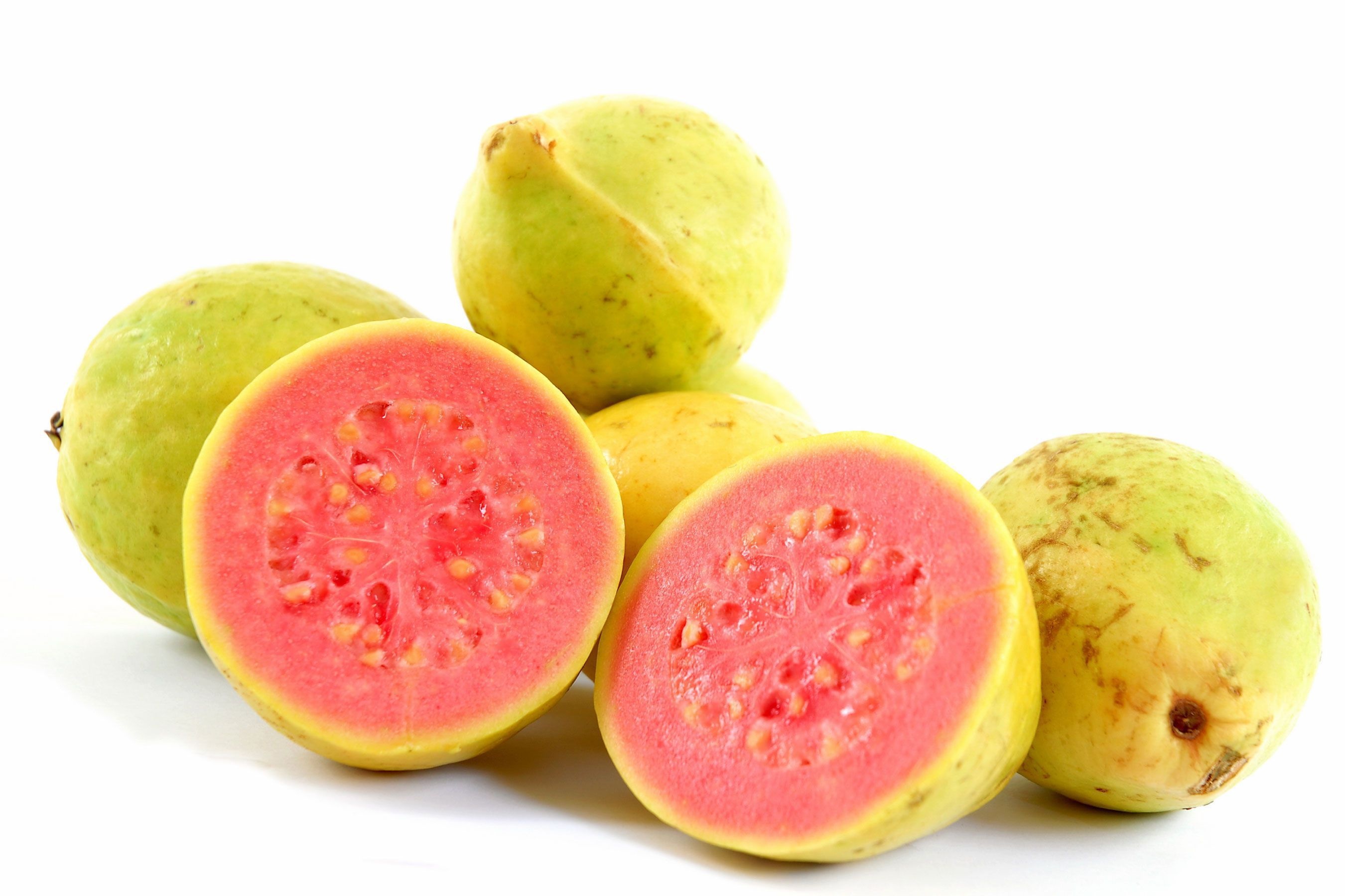 Guava: Psidium guajava, An edible fruit, and can be eaten raw or cooked. 2700x1800 HD Wallpaper.