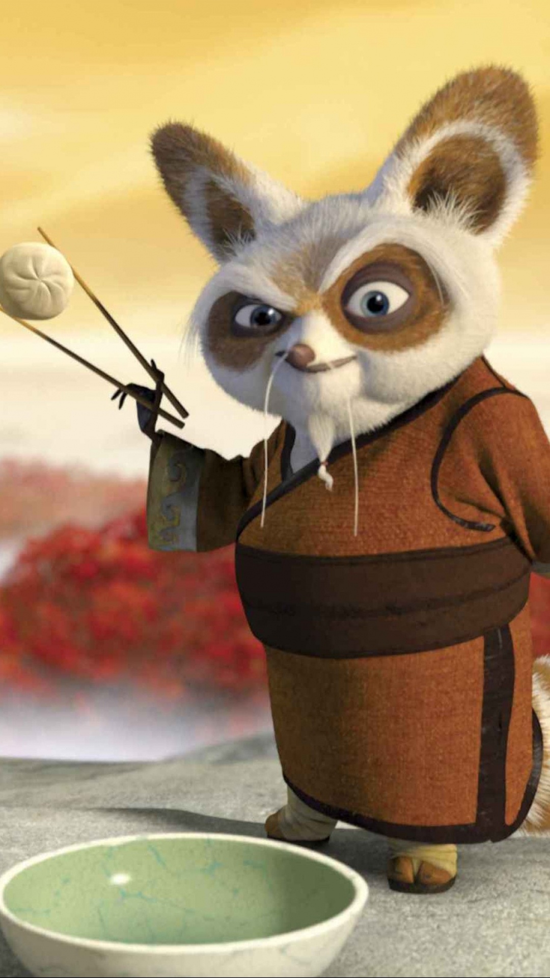Master Shifu: Retired from active teaching in order to focus on learning how to use chi. 1080x1920 Full HD Wallpaper.