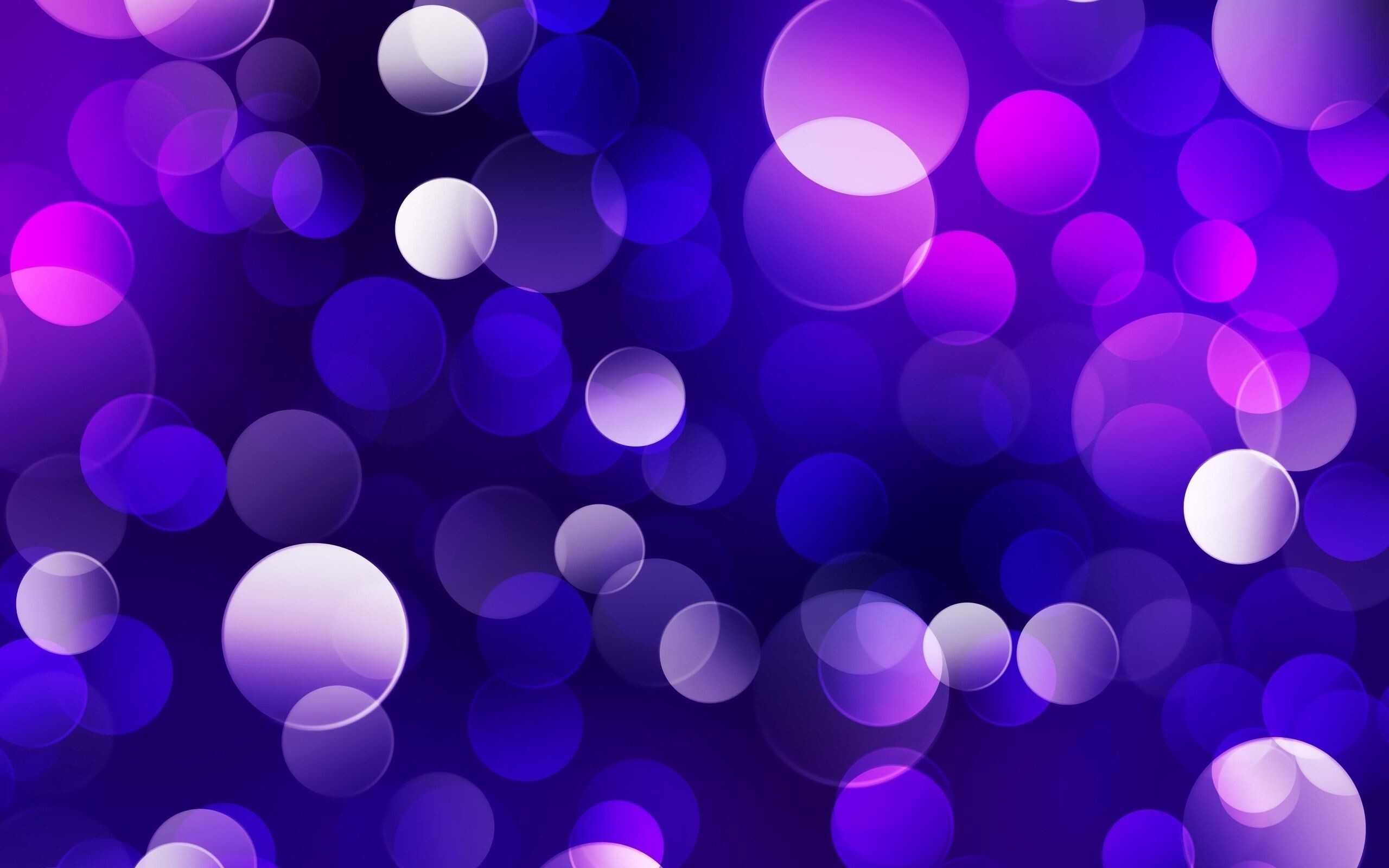 Girly: Abstract, Luminous balls, moon design, Glowing in the dark, Night effect. 2560x1600 HD Background.