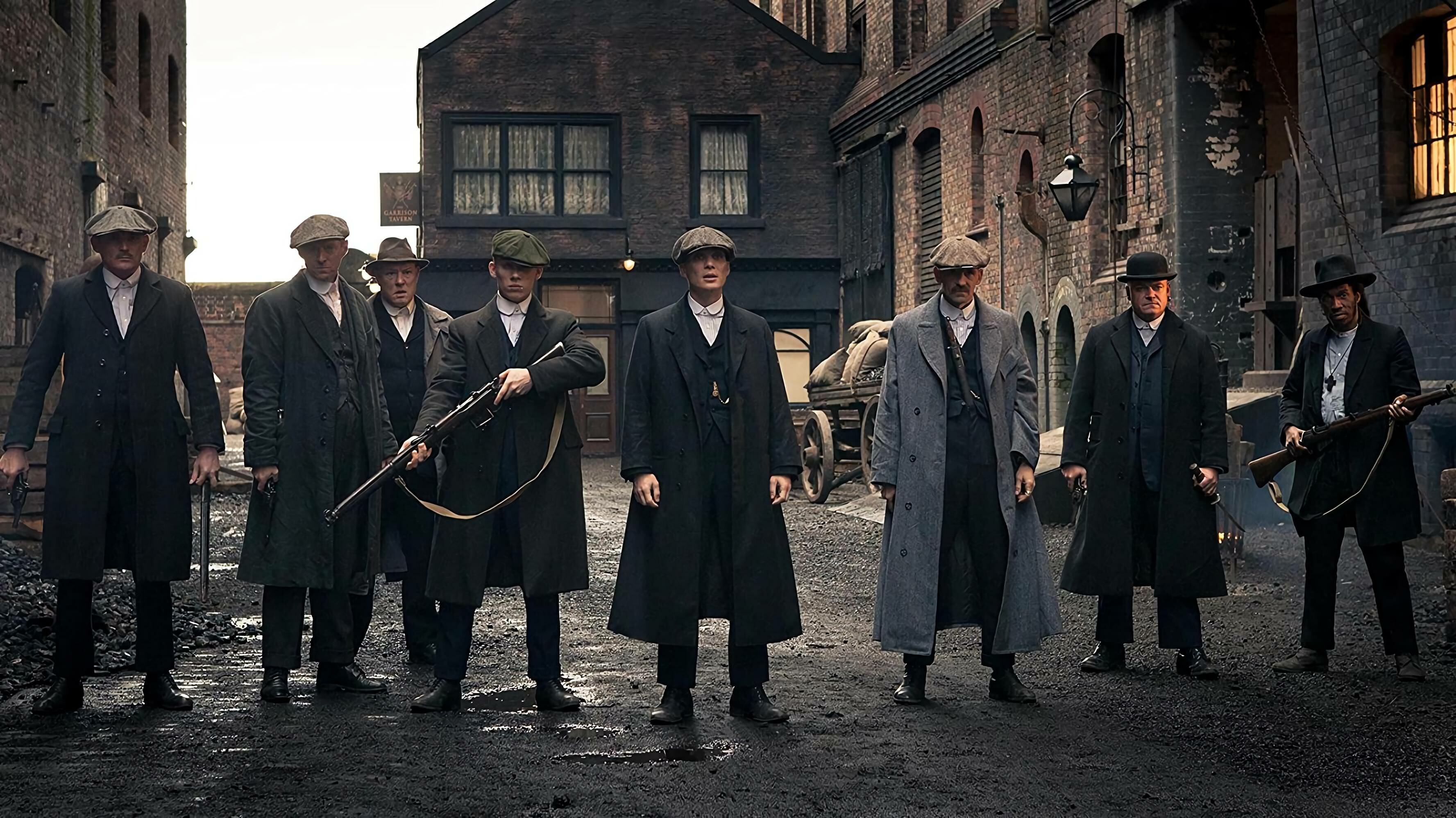 Peaky Blinders: The fictional gang is loosely based on a real urban youth gang of the same name that was active in the city from the 1880s to the 1910s. 3560x2000 HD Background.