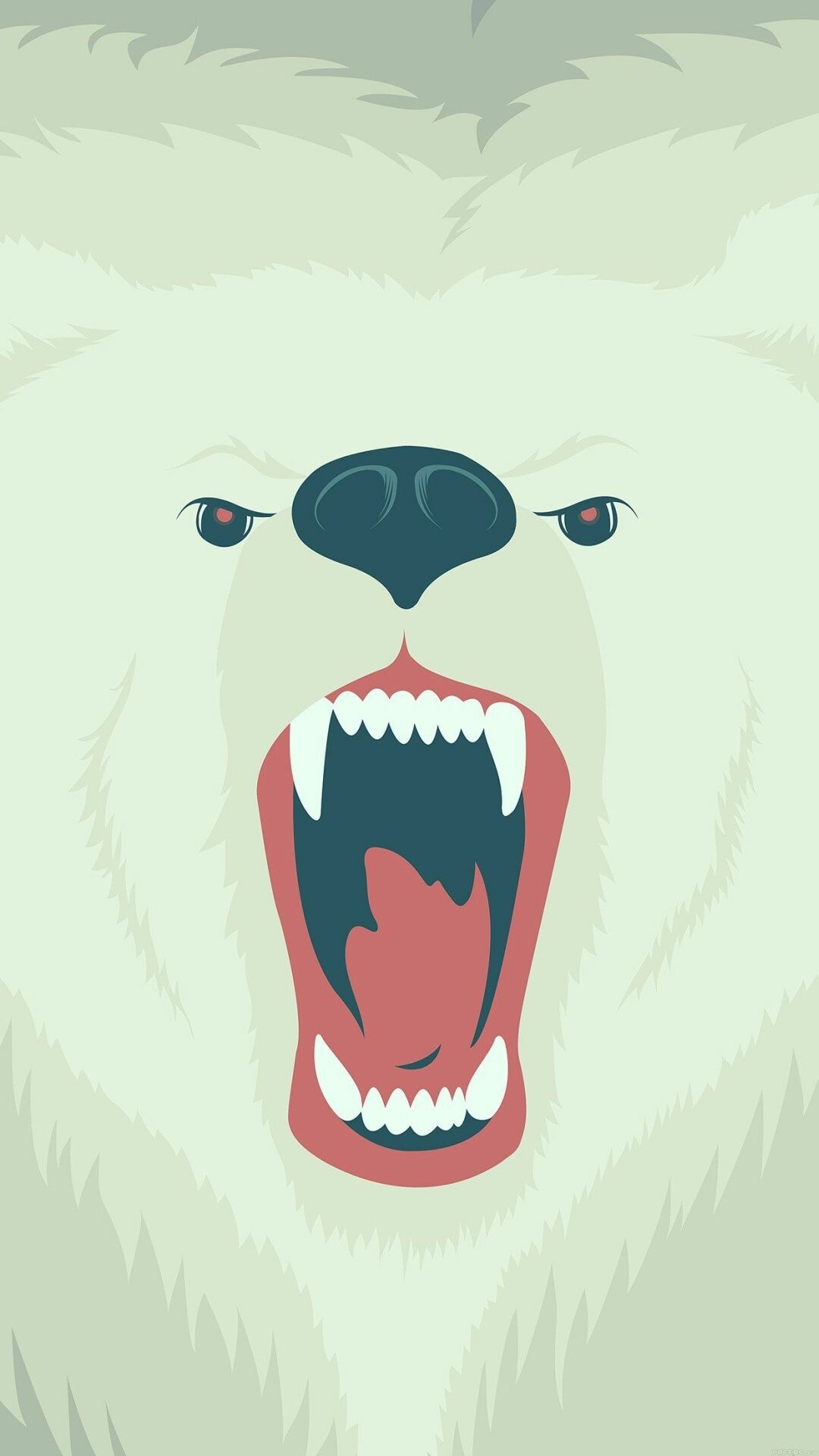 Bear: Ursus maritimus, Carnivore. 1080x1920 Full HD Wallpaper.
